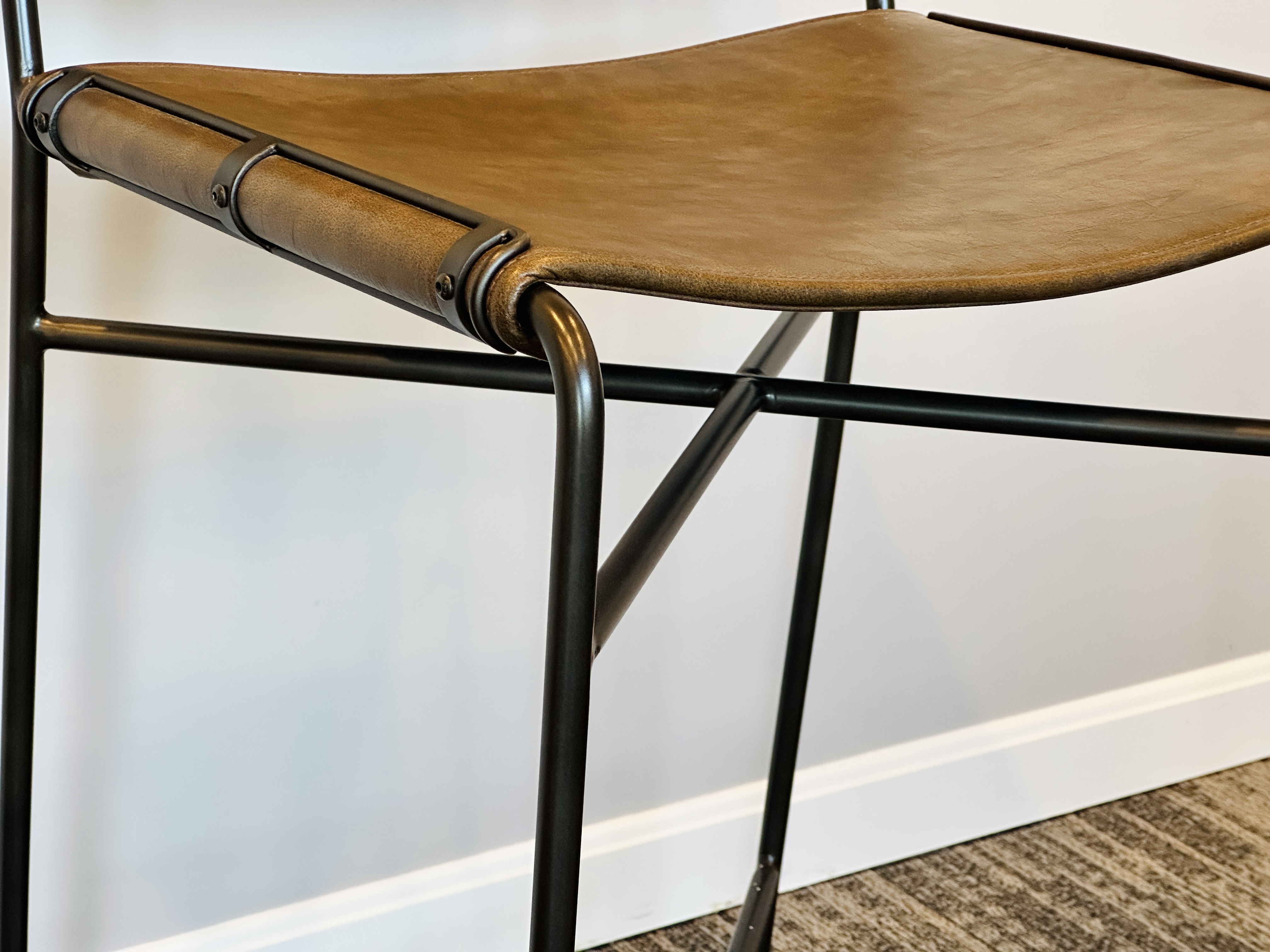 Set of Six Four Hands "Wharton" Counter Stools