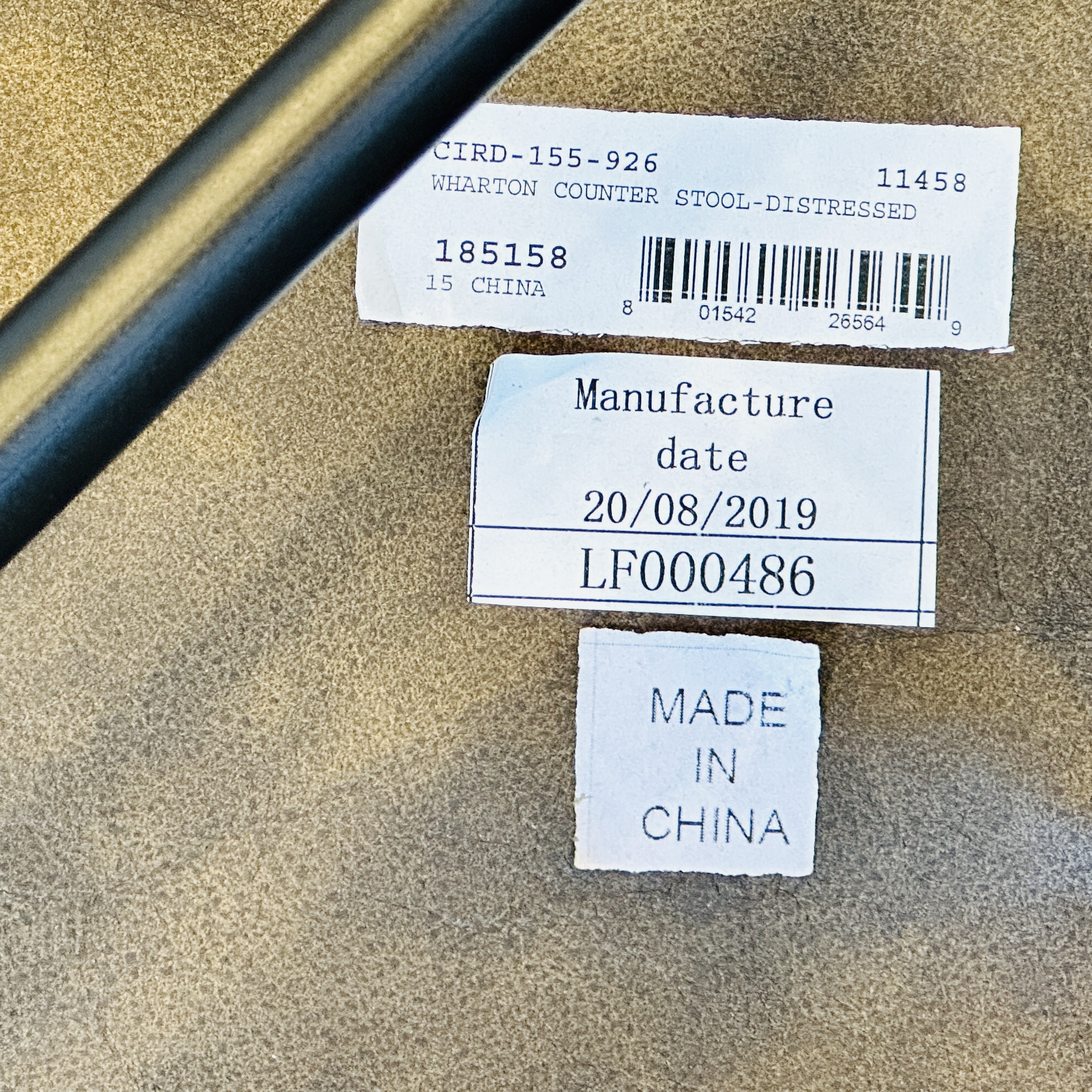 Set of Six Four Hands "Wharton" Counter Stools