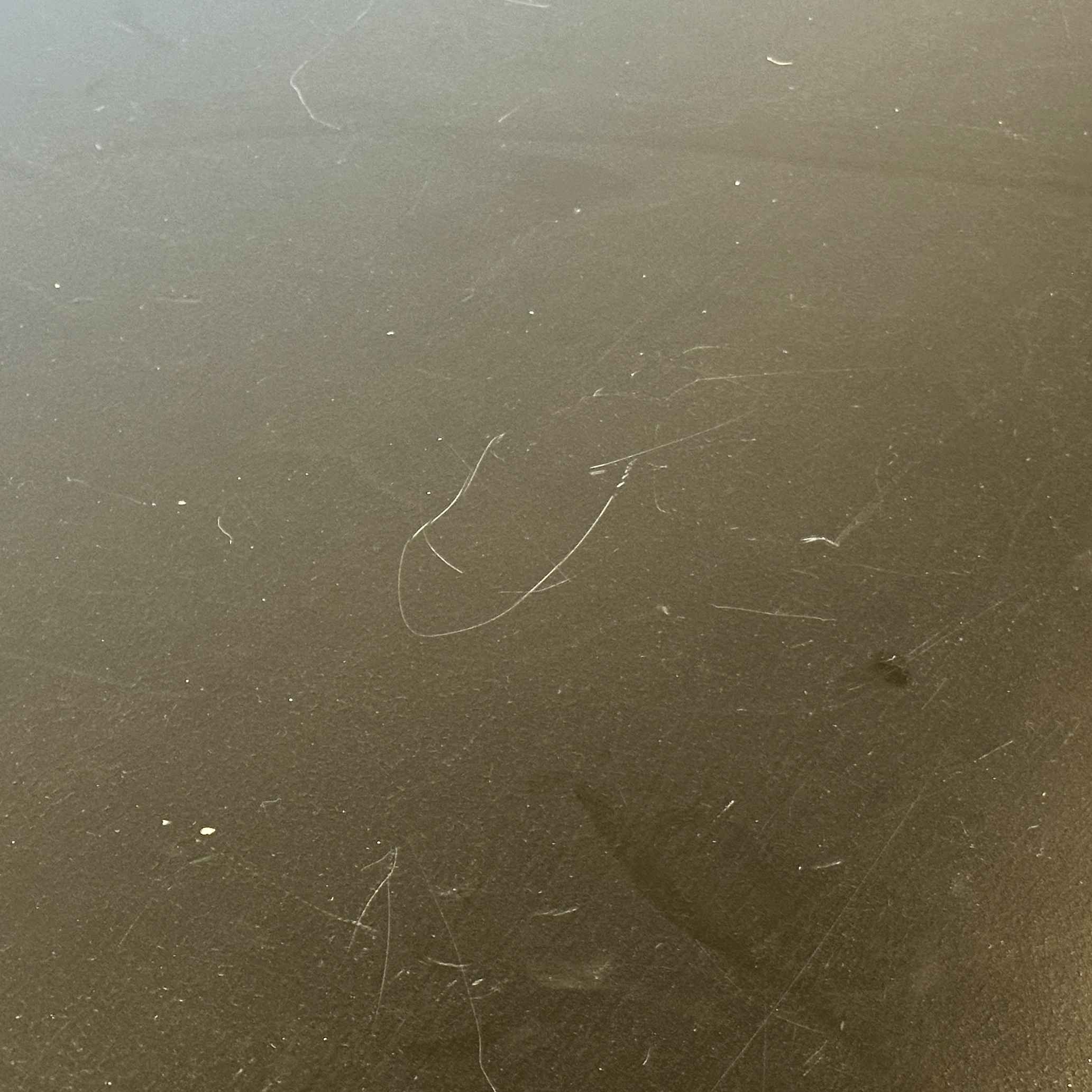 Contemporary Ebonized Wooden Trestle Hightop Table