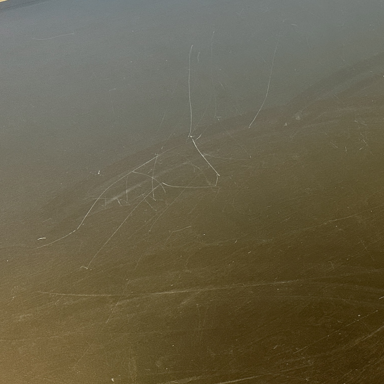 Contemporary Ebonized Wooden Trestle Hightop Table