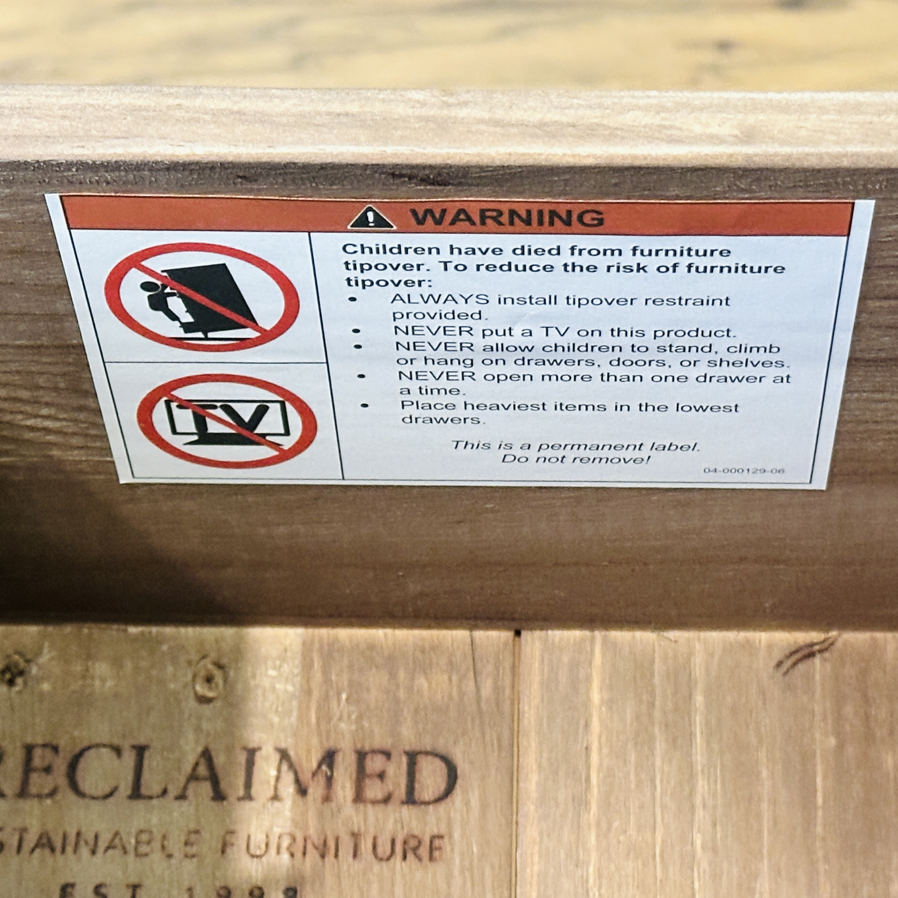 Pair of P.G.T. Reclaimed Modern Farmhouse Style Wood Nightstands