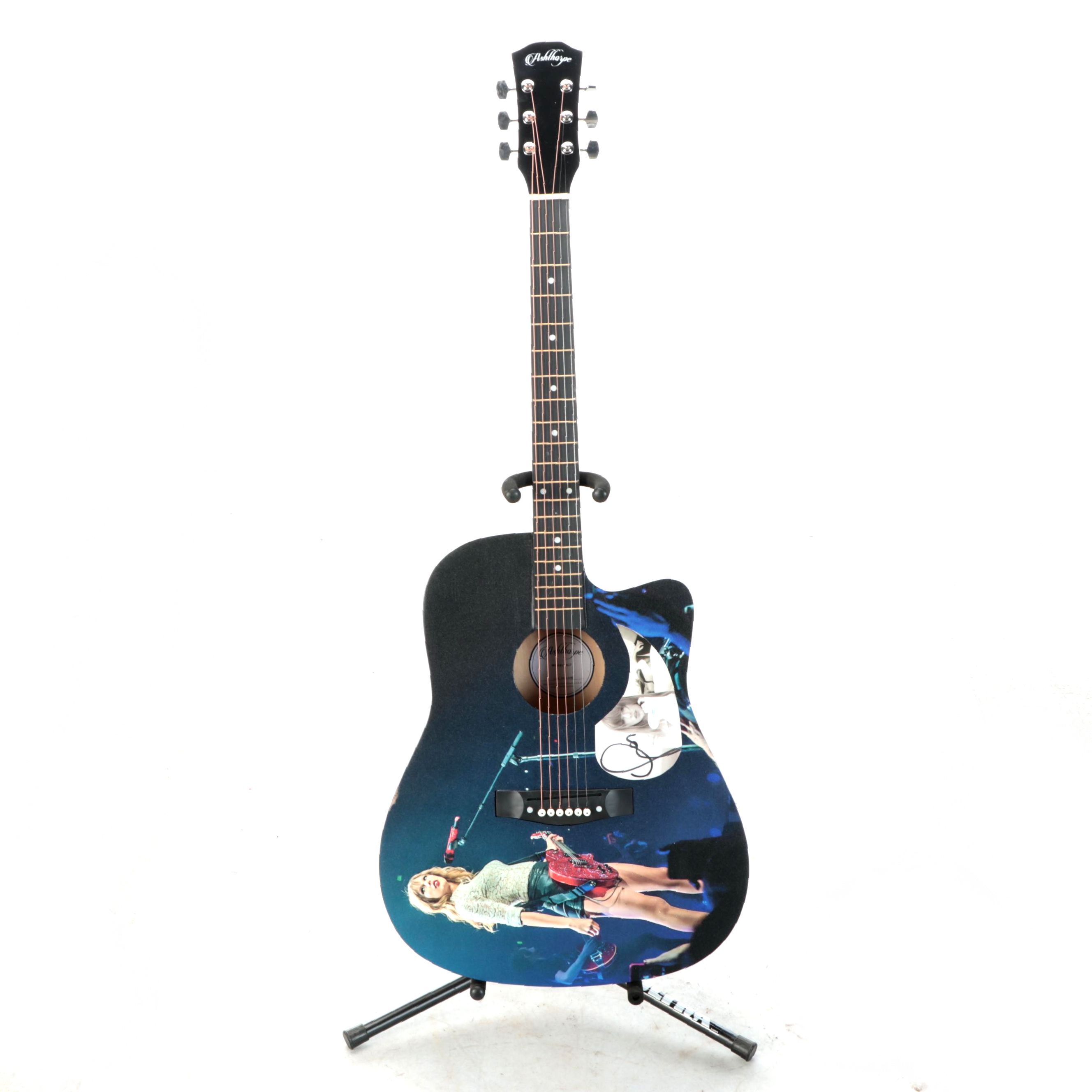 Taylor Swift Eras Decal-Signed Ashthorpe Acoustic Guitar