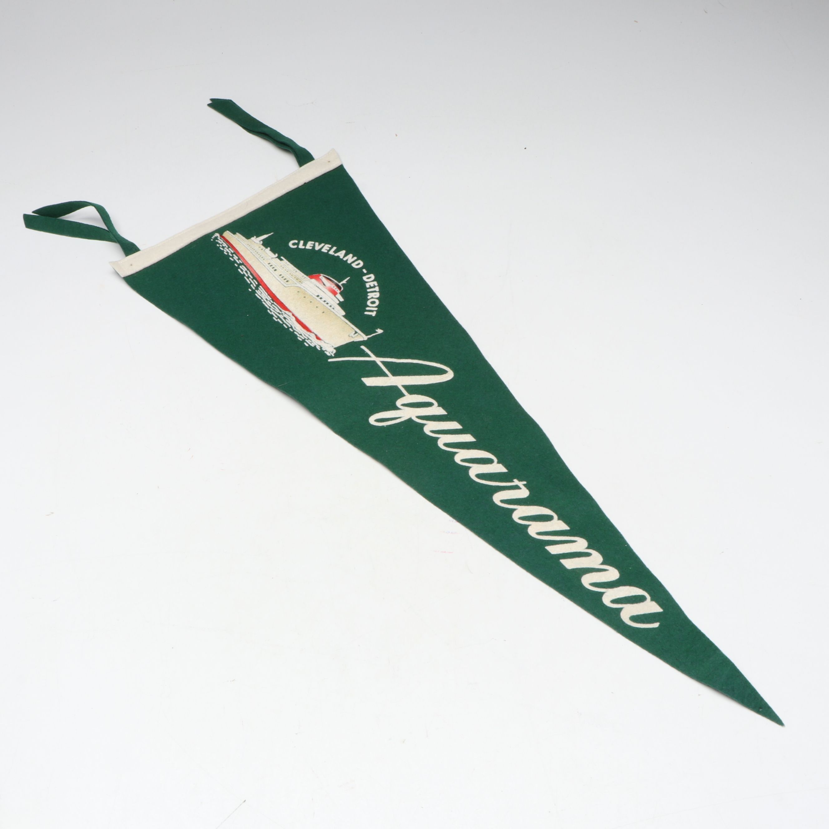 S.S. Aquarama Pennant, Creamer, Cup and Peaked Cap, Mid-20th Century