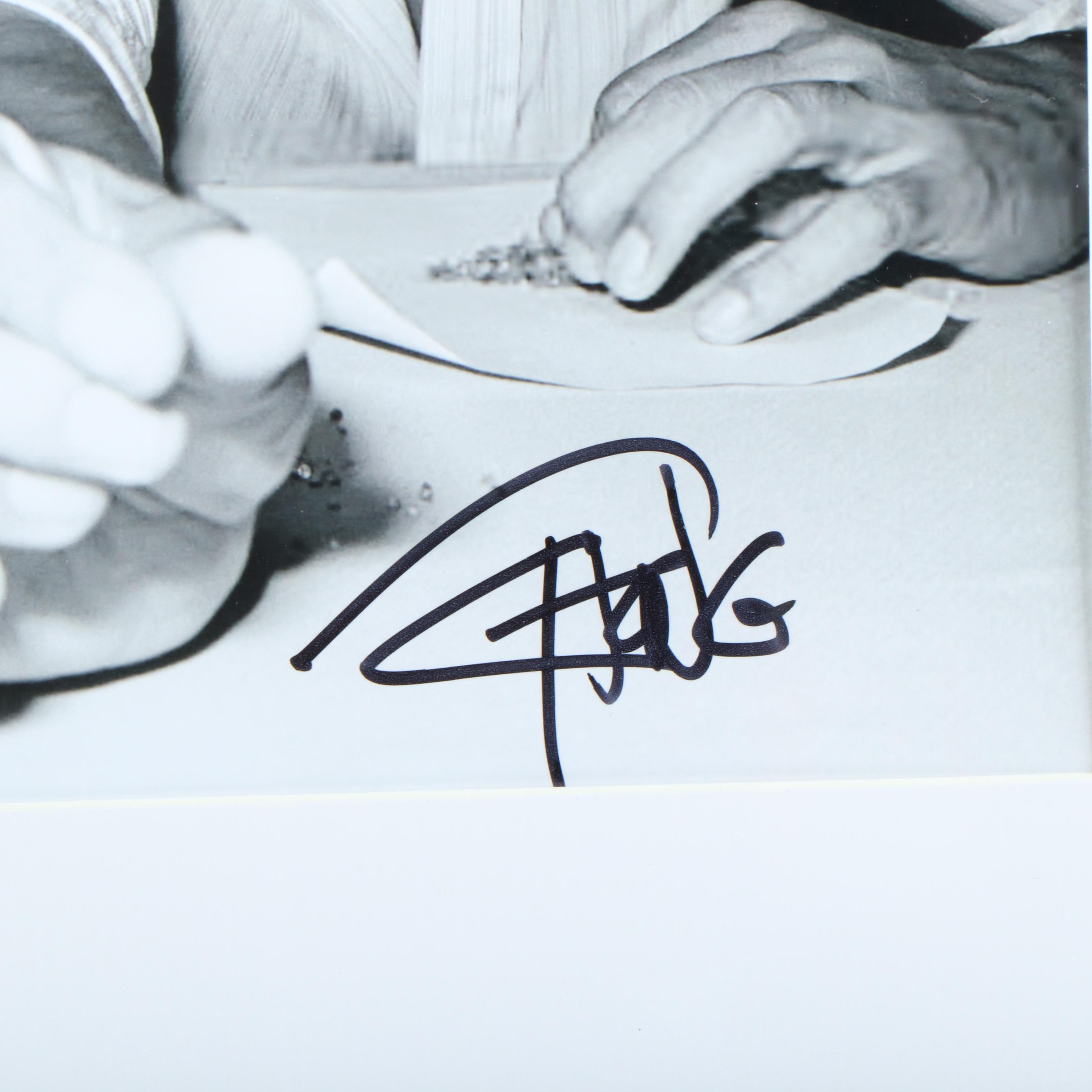 Tommy Chong Signed “Cheech and Chong” Print in Matted Frame, JSA