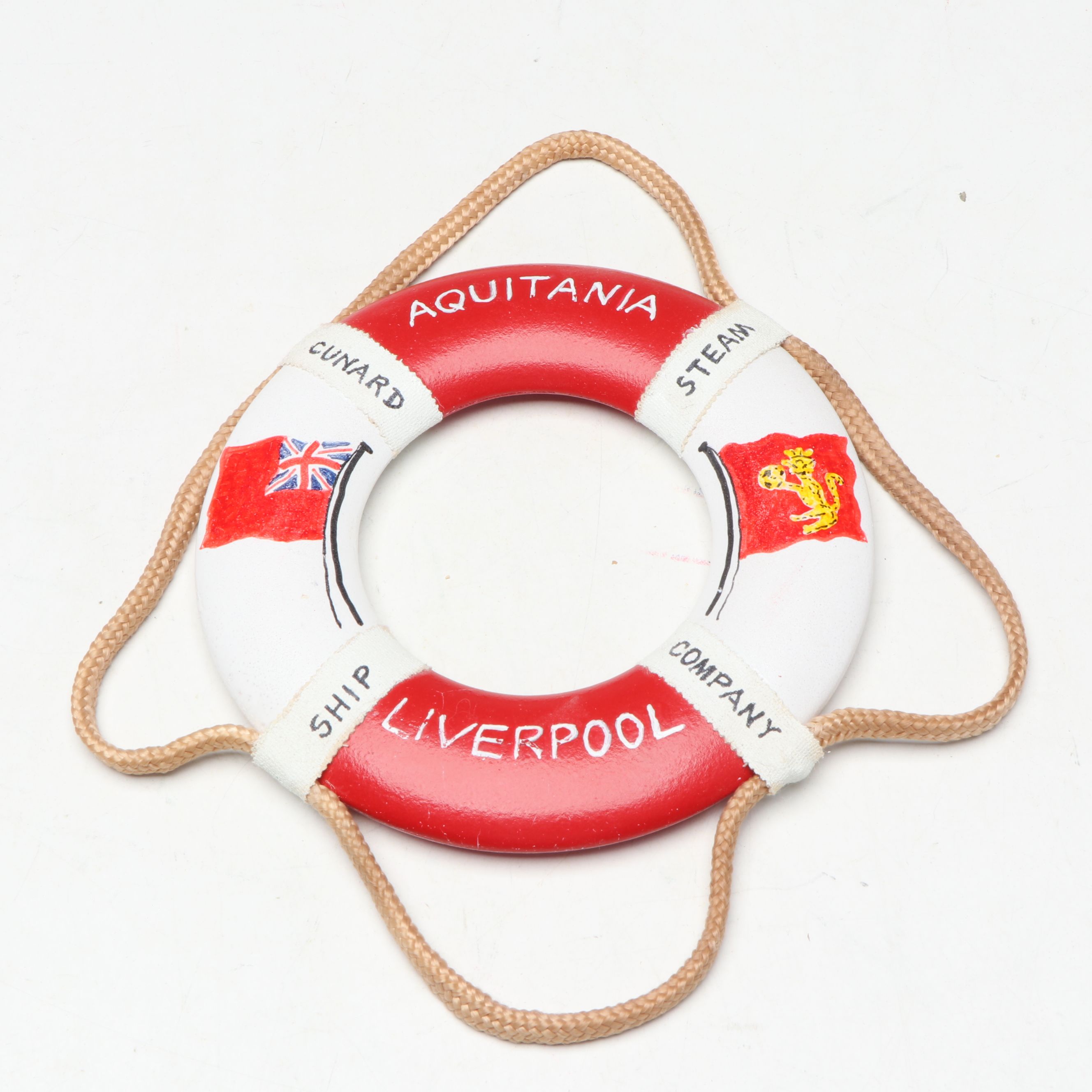 S.S. Normandie, S.S. Constitution with Other Liferaft Wall Hangings