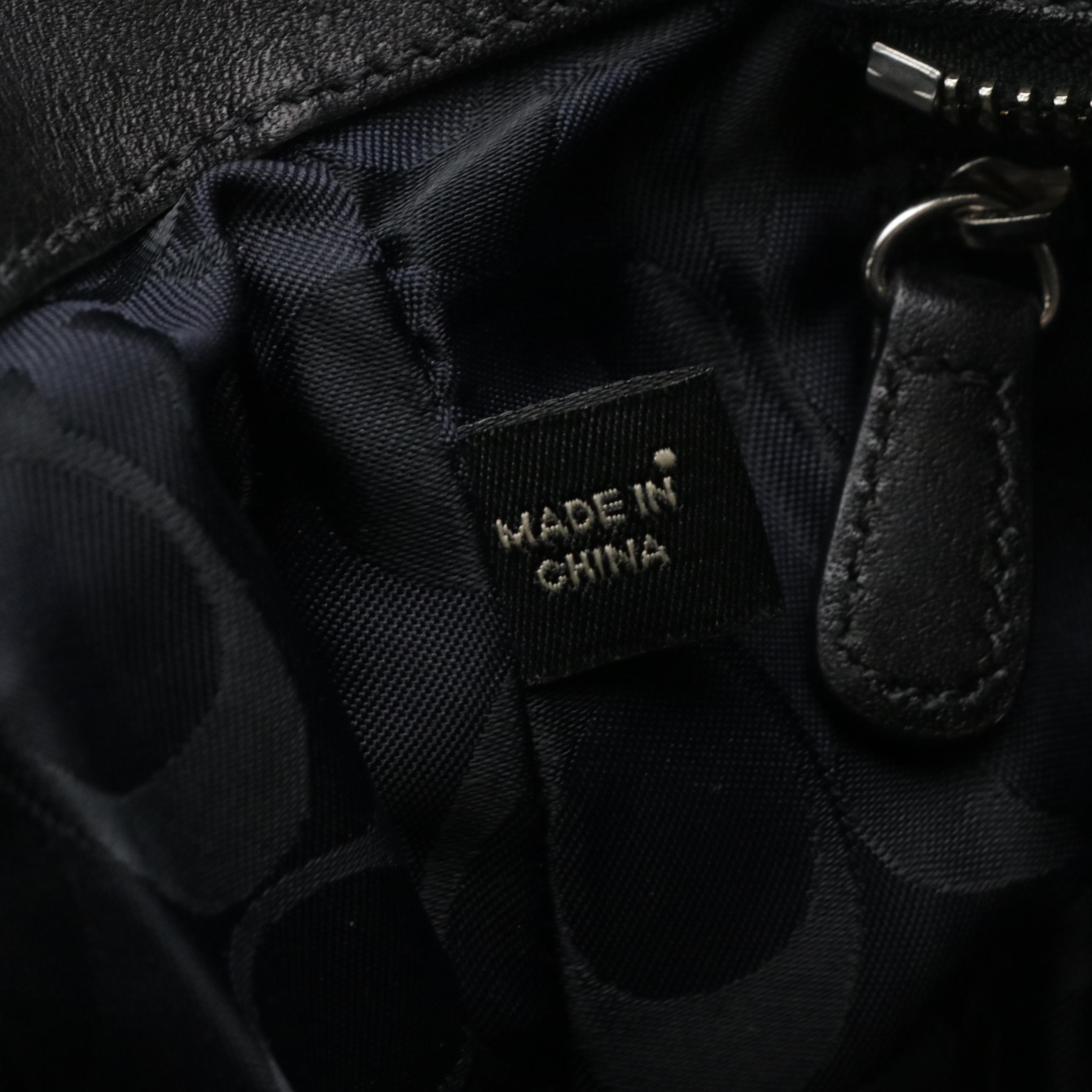 Coach Belted Hampton Shoulder Bag in Black Leather