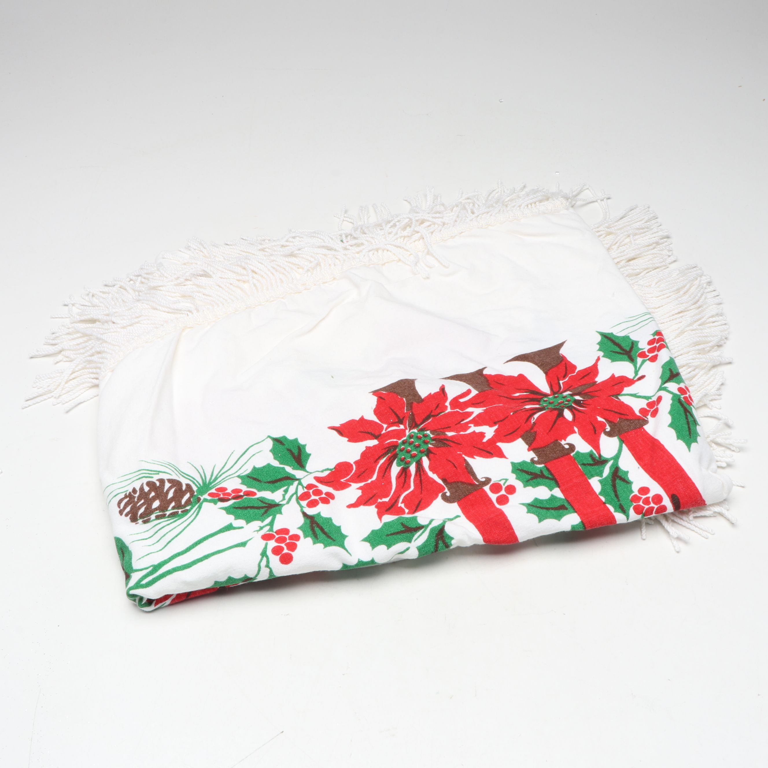 Holiday Table Decor, Plates and Mug, Christmas Ornaments, Tree Skirt, and More