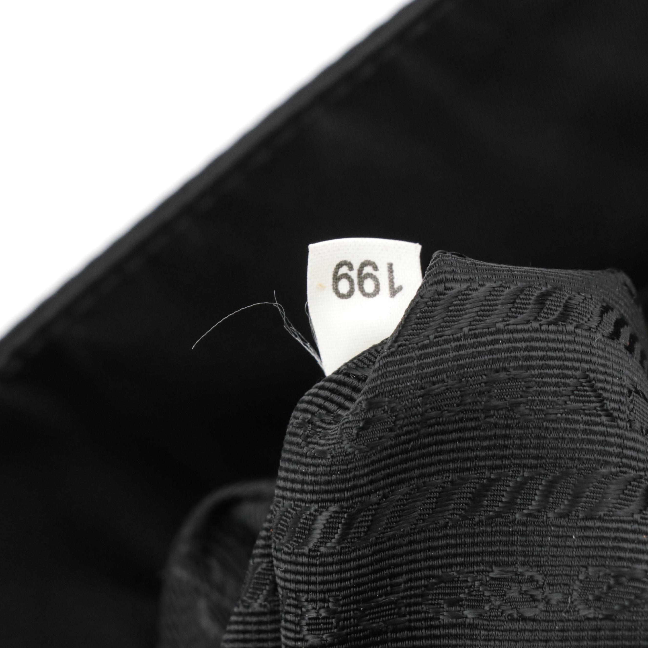 Prada Black Tessuto Nylon and Patent Leather Shopping Tote