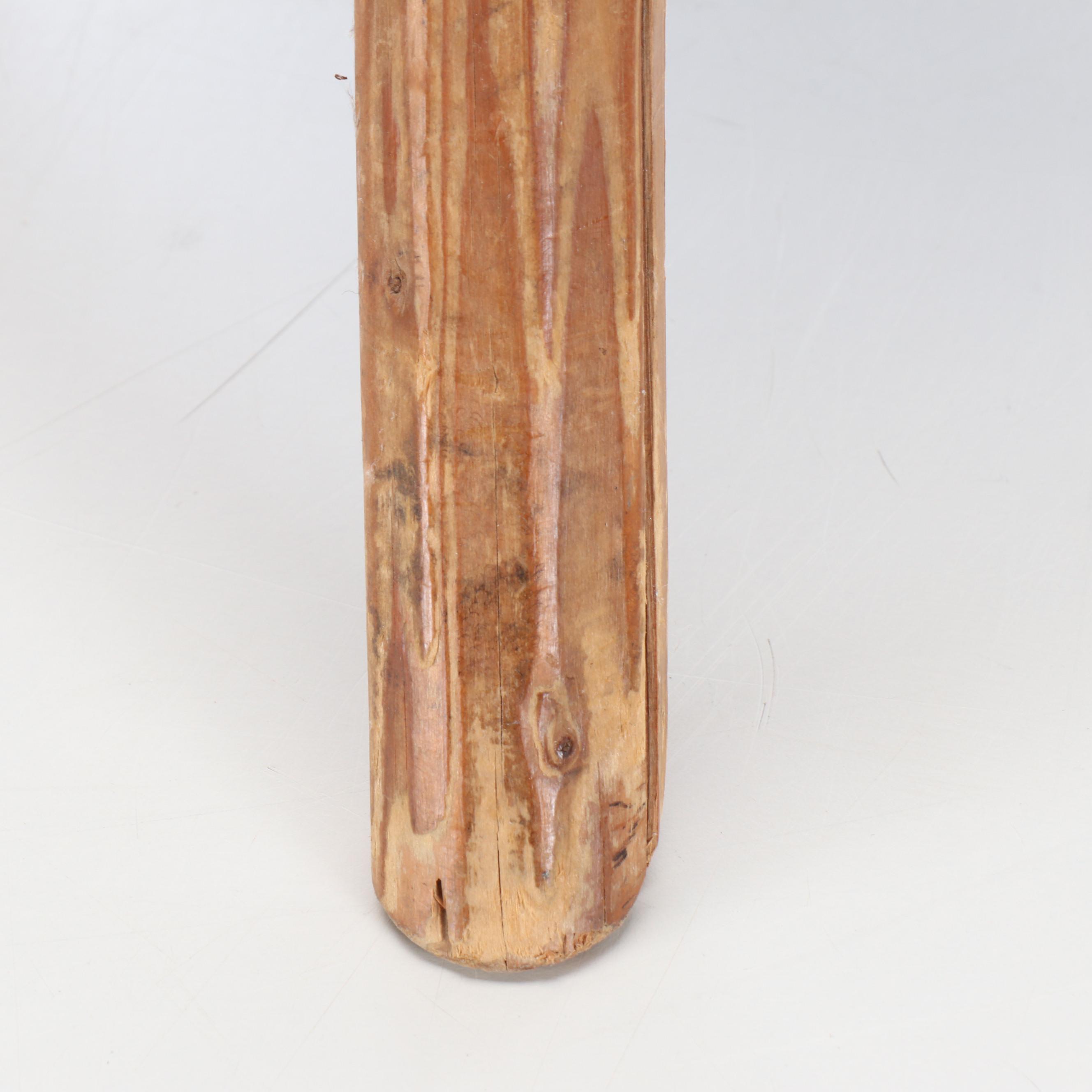 Primitive Three-Legged Wooden Stool