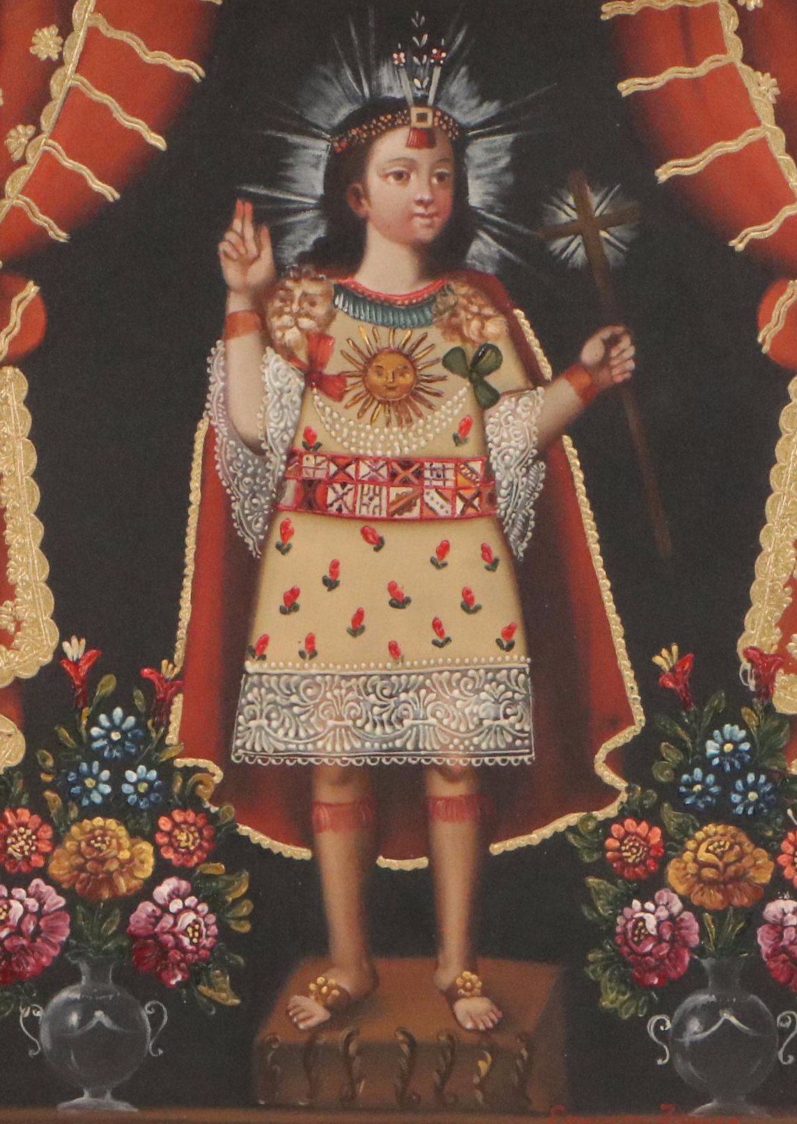 Ernesto Zuñiga Oil Painting "The Inca Child"