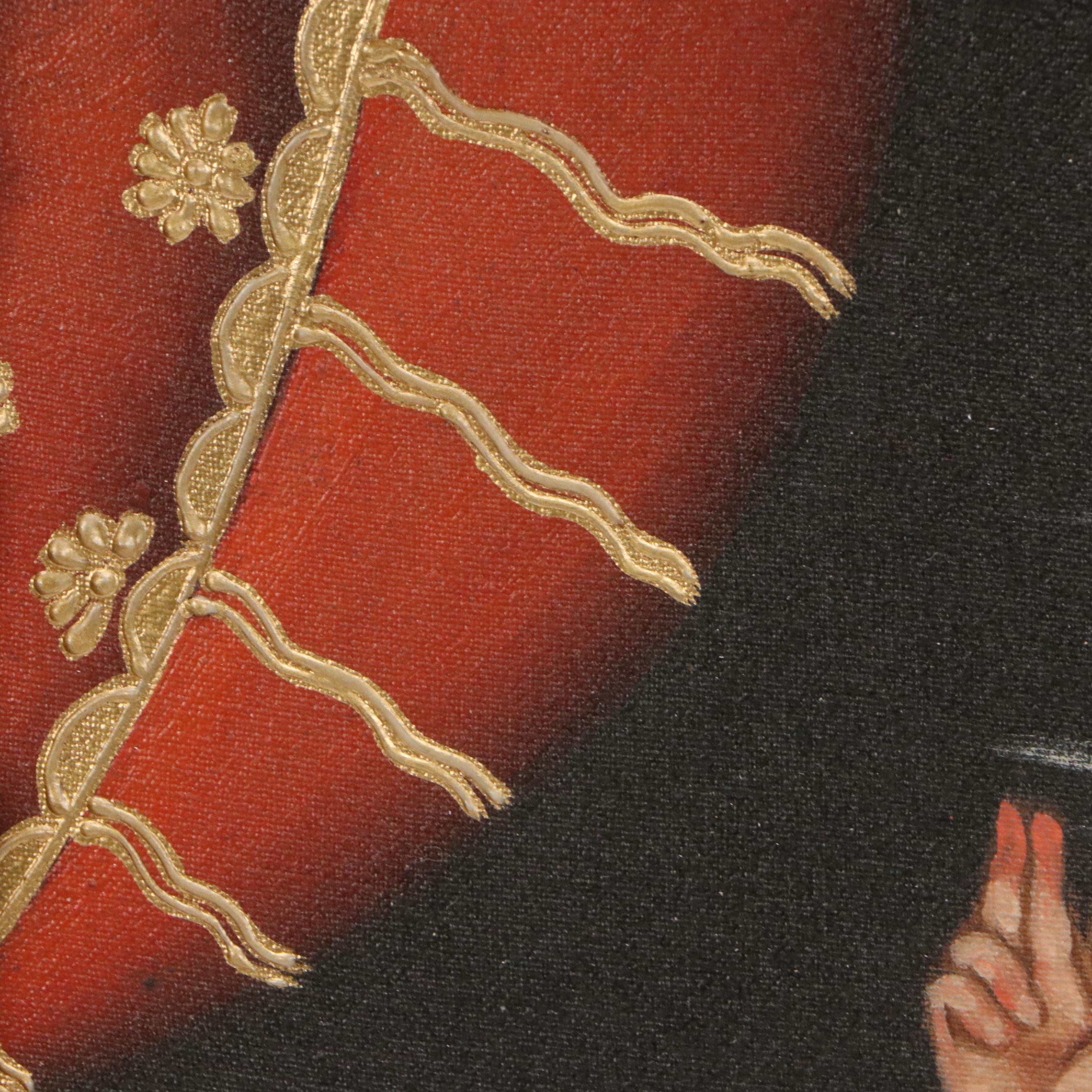 Ernesto Zuñiga Oil Painting "The Inca Child"