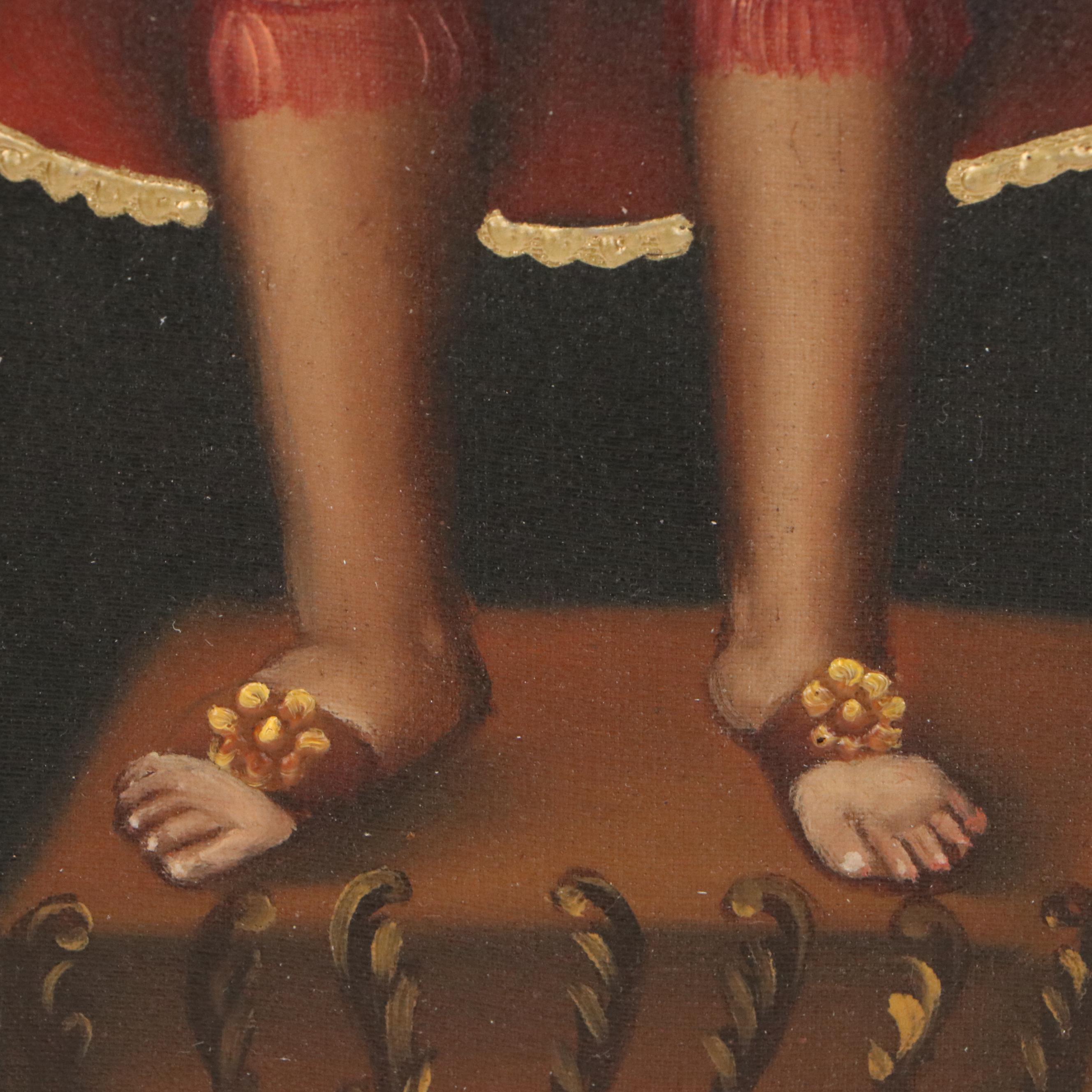 Ernesto Zuñiga Oil Painting "The Inca Child"