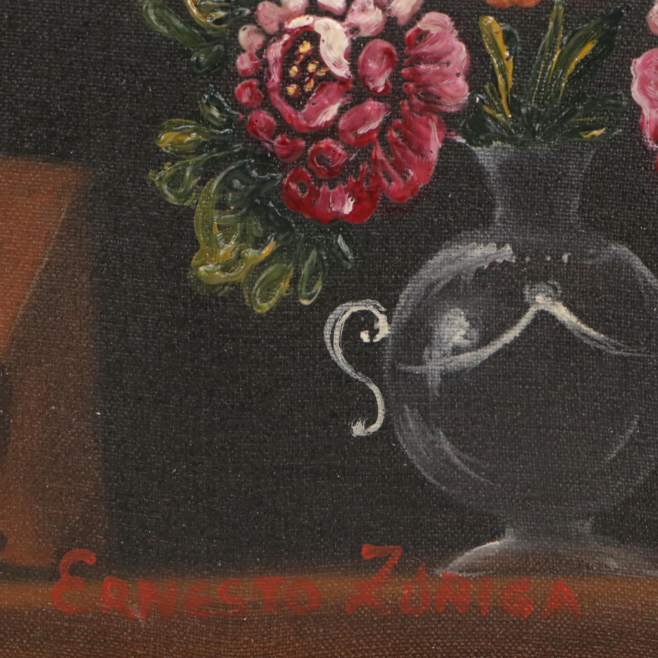 Ernesto Zuñiga Oil Painting "The Inca Child"