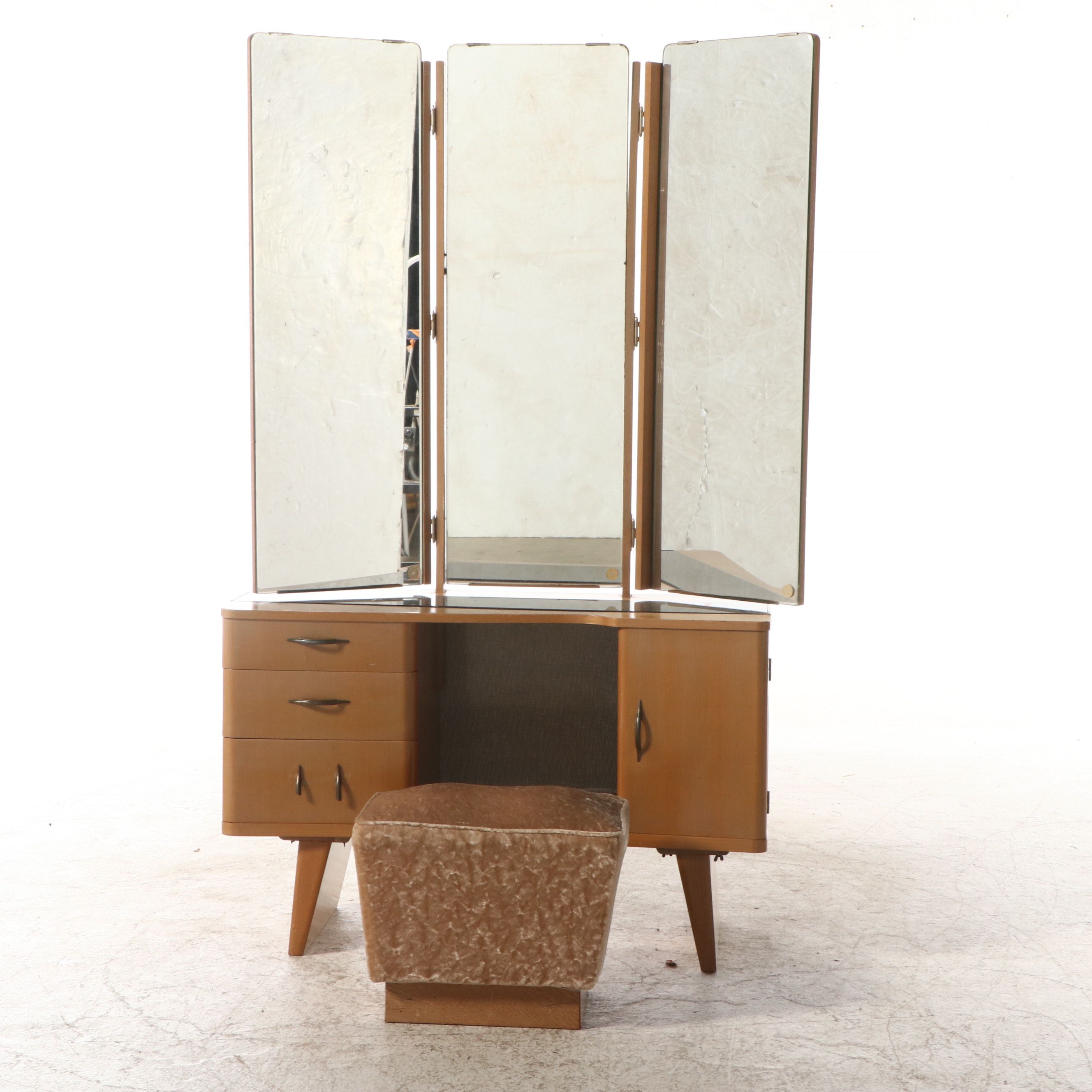 Mid Century Modern Walnut Vanity