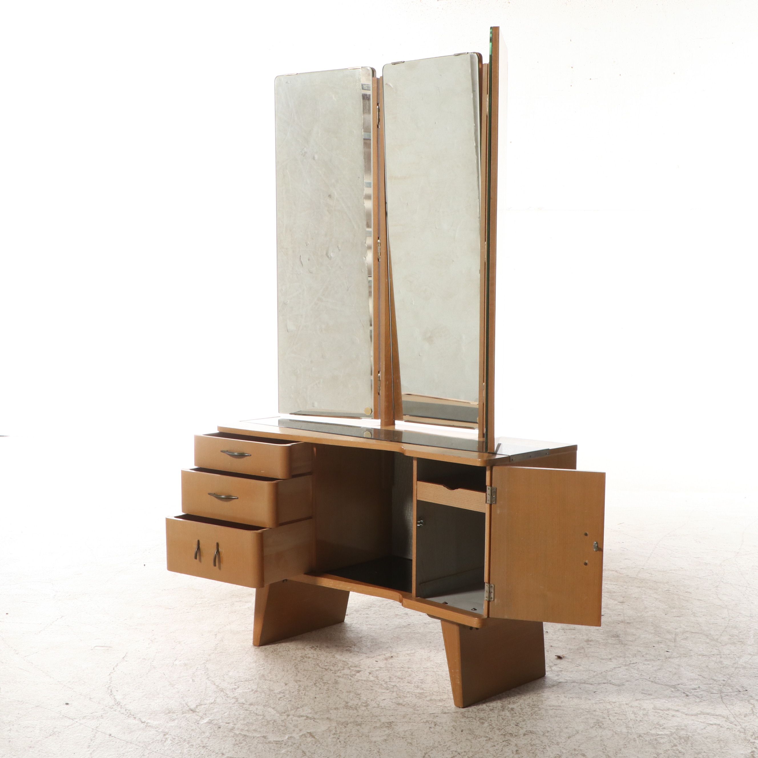 Mid Century Modern Walnut Vanity