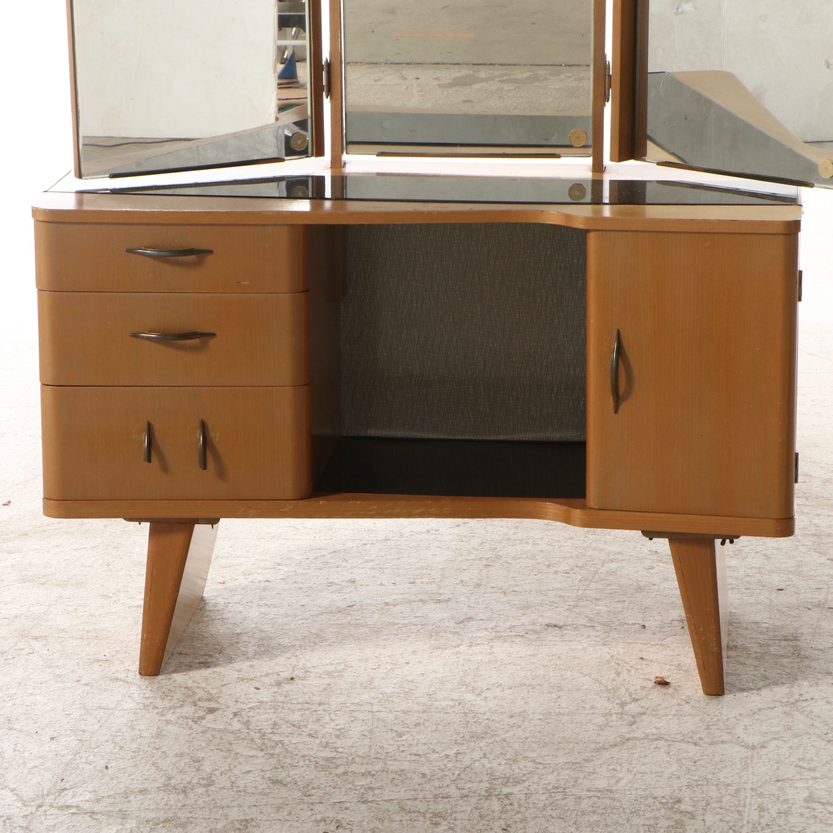 Mid Century Modern Walnut Vanity