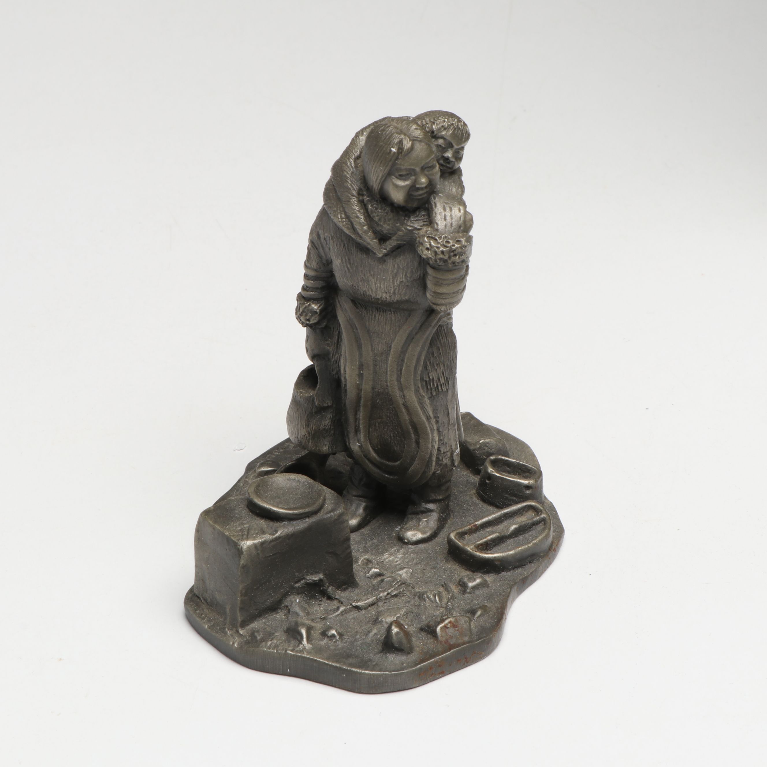 The Franklin Mint "The Prospector", "The Mountie" and Other Pewter Figurines