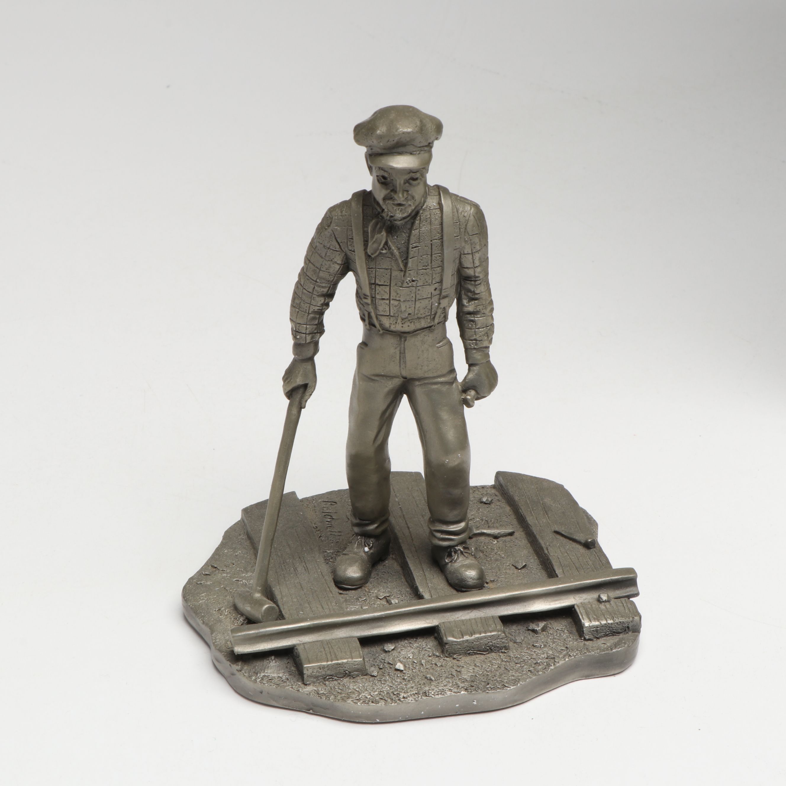 The Franklin Mint "The Prospector", "The Mountie" and Other Pewter Figurines
