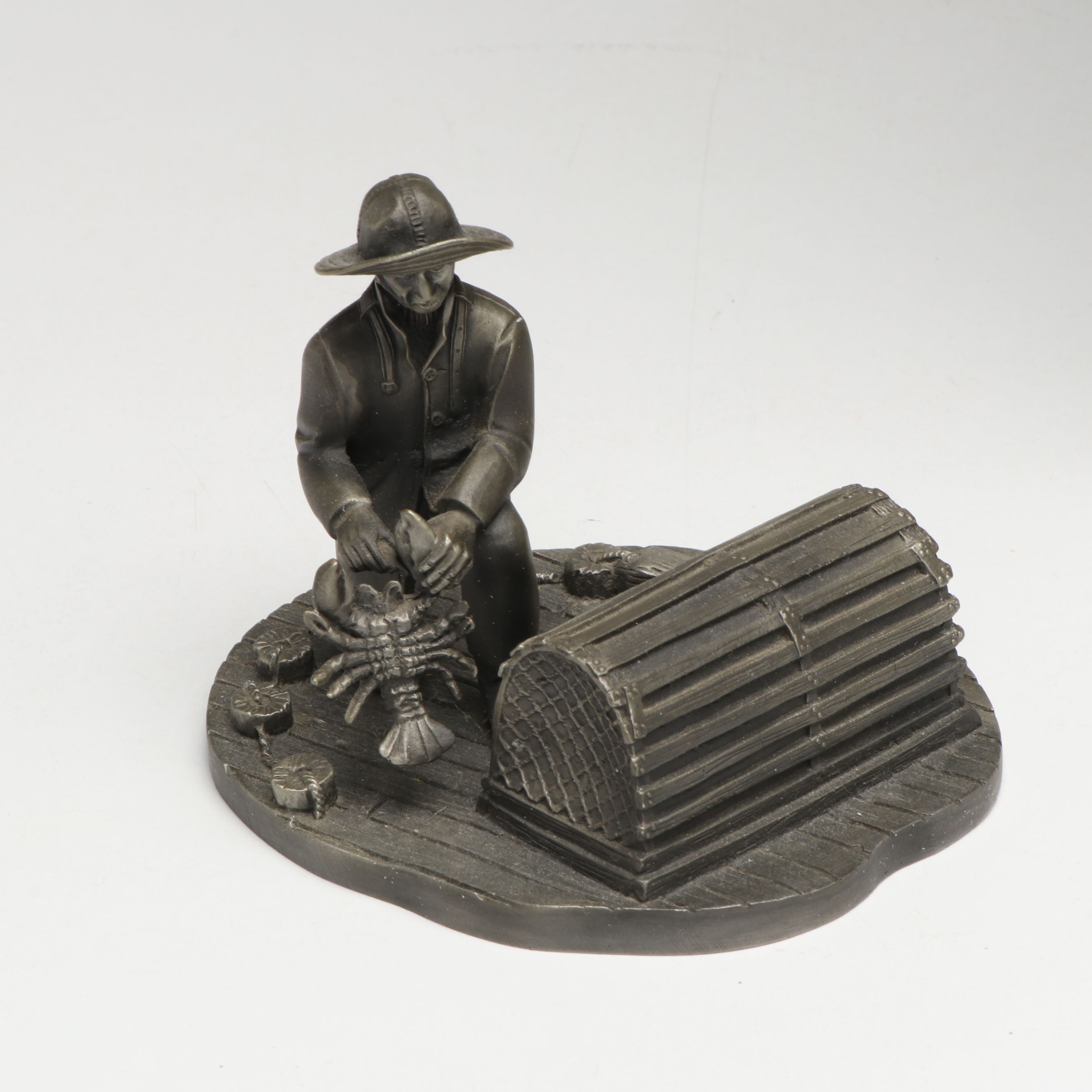 The Franklin Mint "The Prospector", "The Mountie" and Other Pewter Figurines