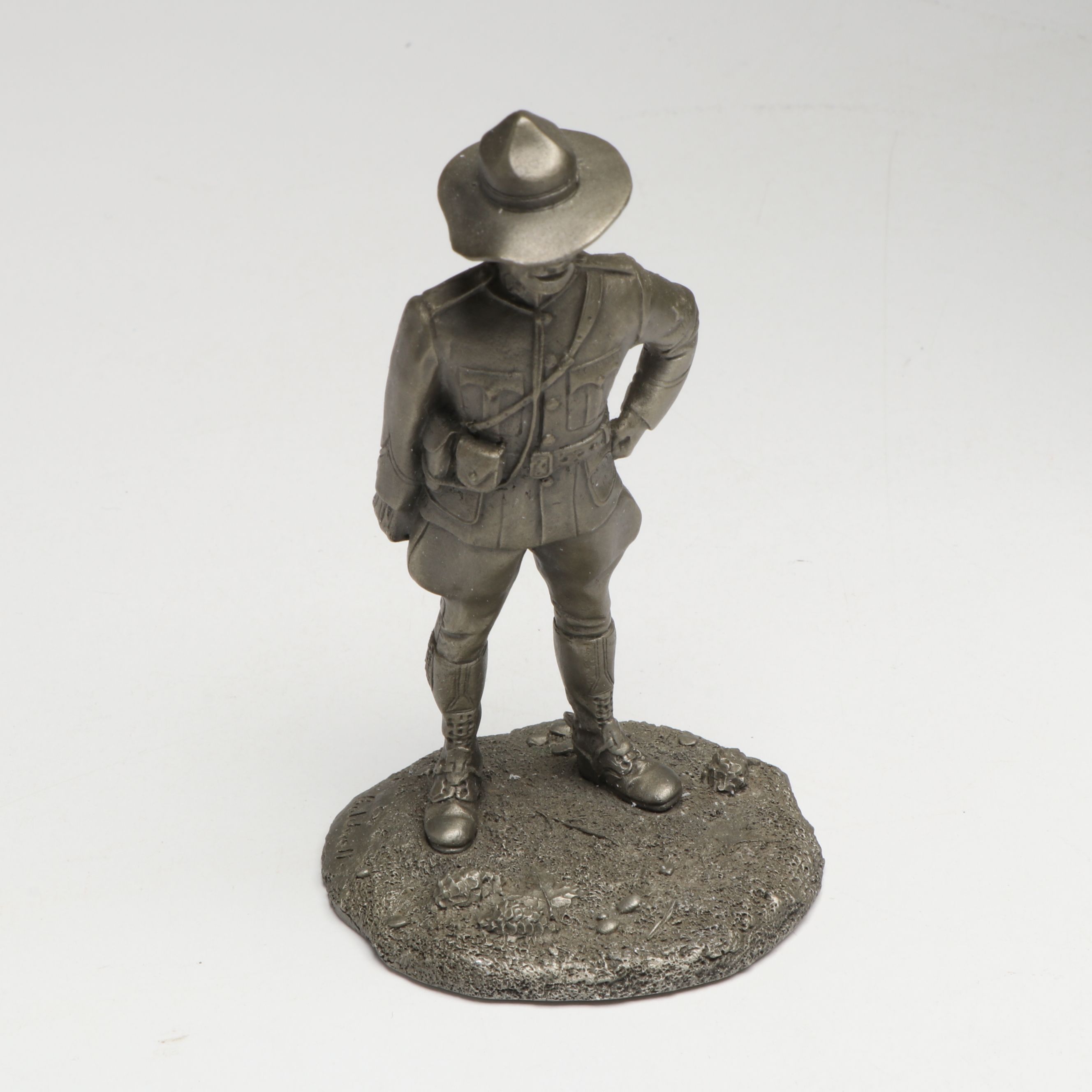 The Franklin Mint "The Prospector", "The Mountie" and Other Pewter Figurines