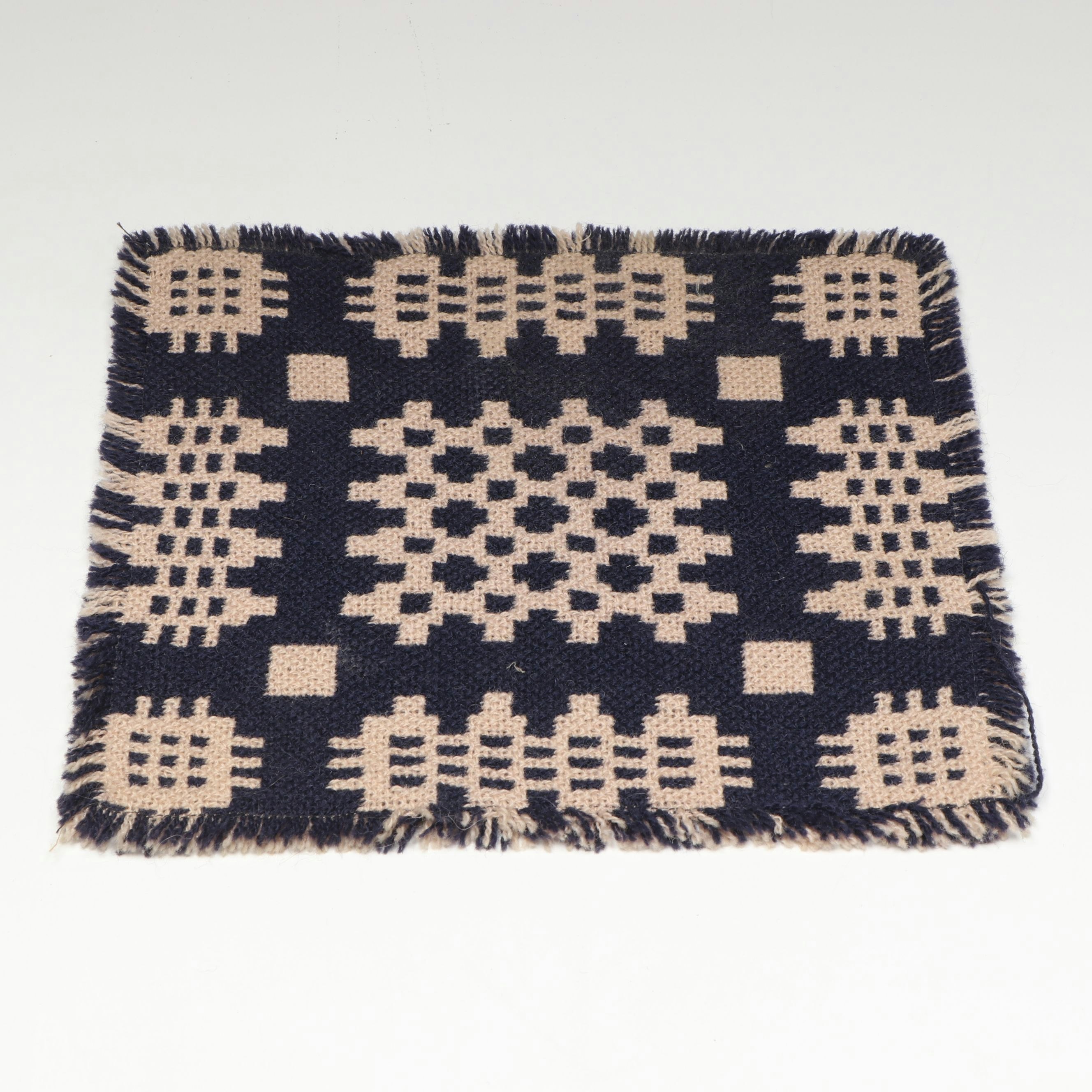 Hand-Loomed Wool Lap Blankets and Table Squares