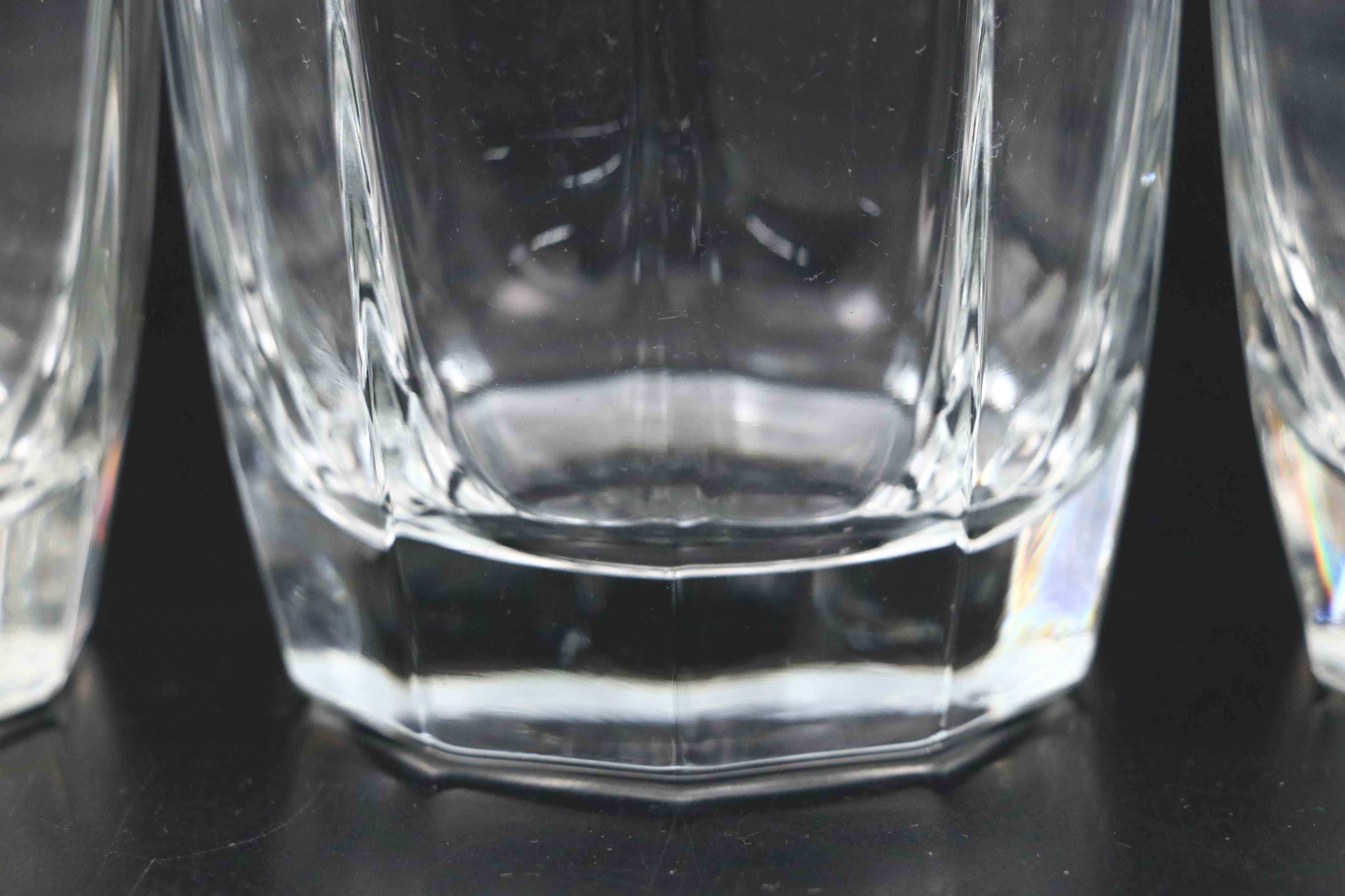 Cristal d'Arques-Durand "Laser" Faceted Glass Tumblers