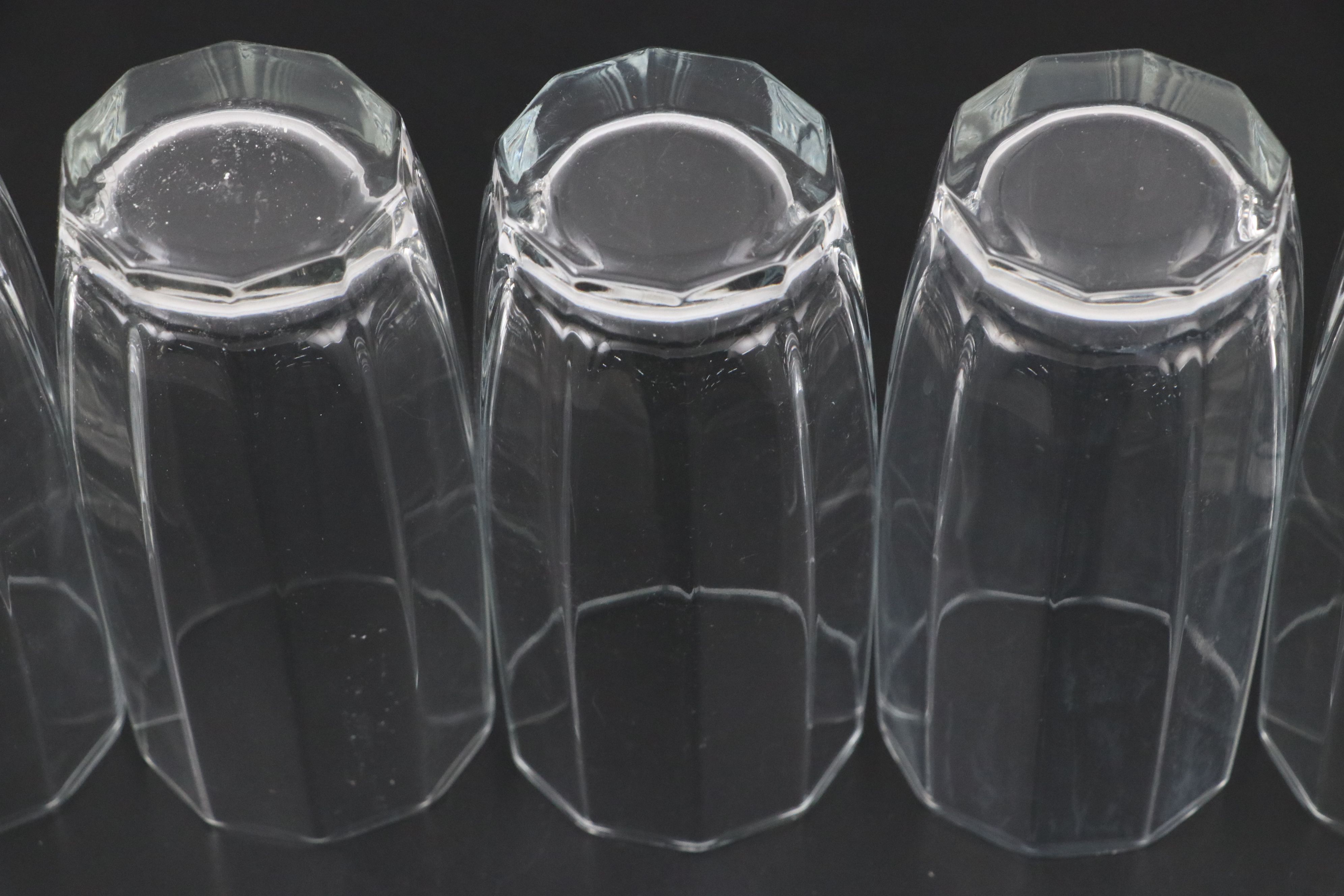 Cristal d'Arques-Durand "Laser" Faceted Glass Tumblers