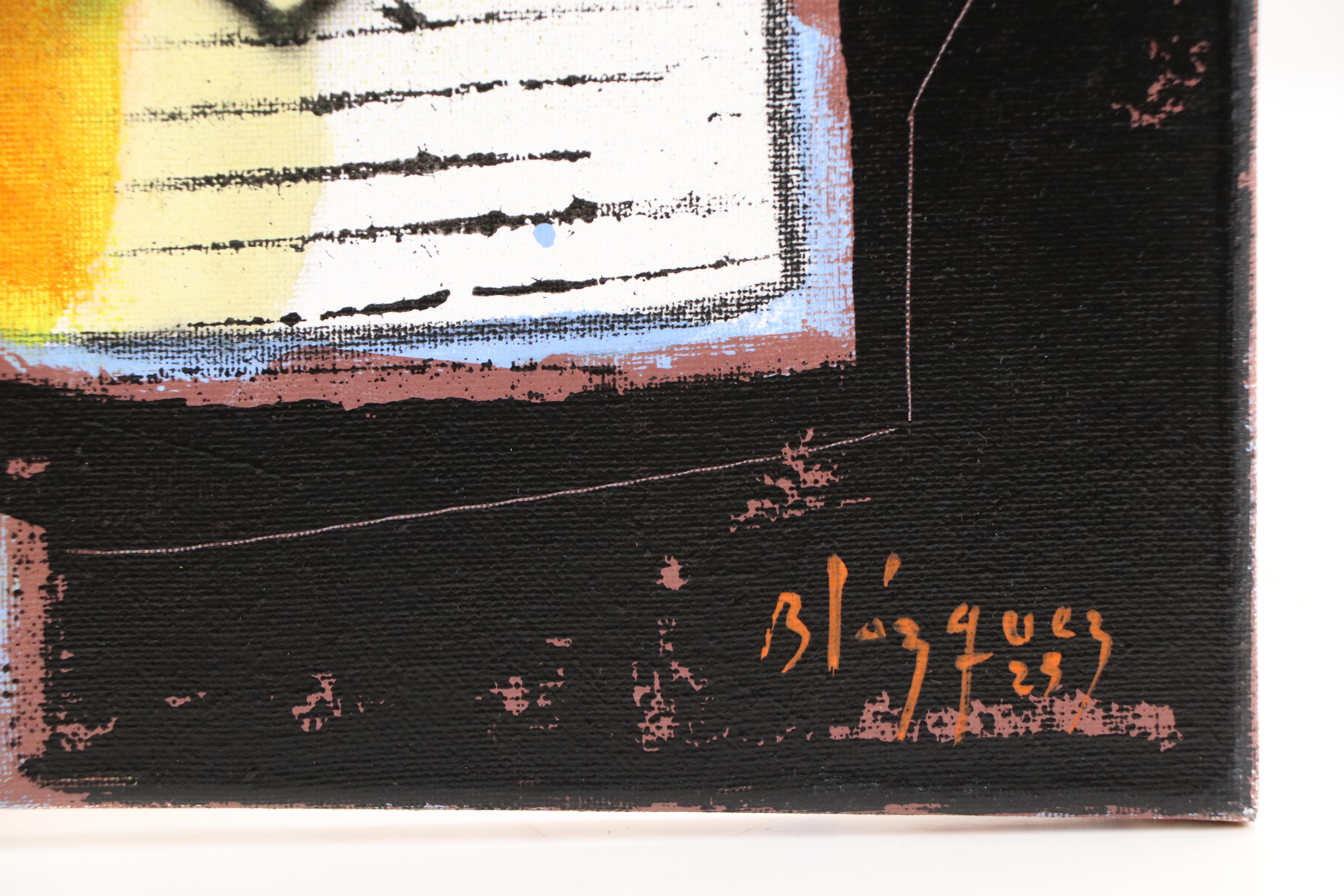 Michel Blázquez Abstract Acrylic Painting, 2025