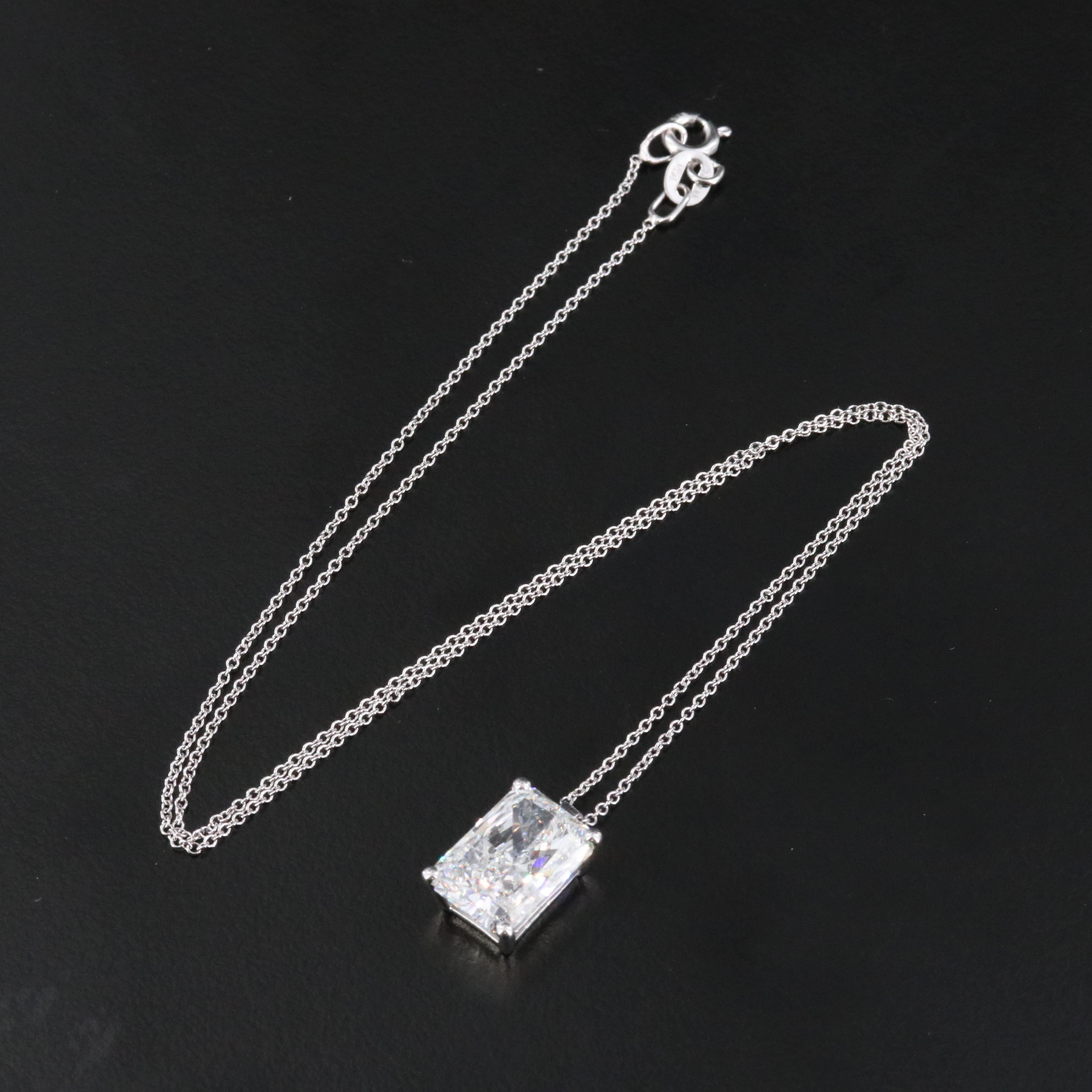 14K 5.02 CT Lab Grown Diamond Pendant Necklace
