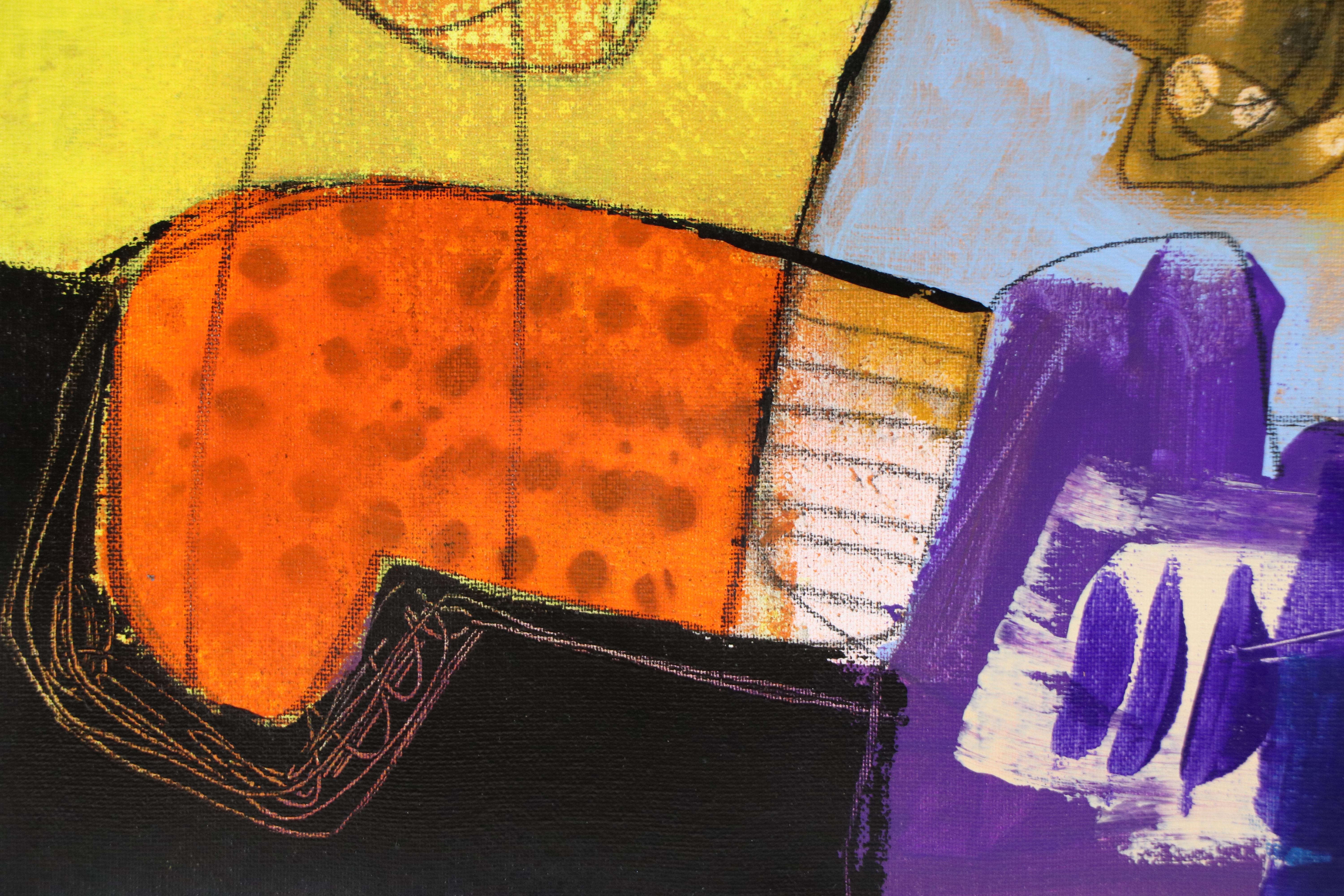 Michel Blázquez Abstract Acrylic Painting, 2025