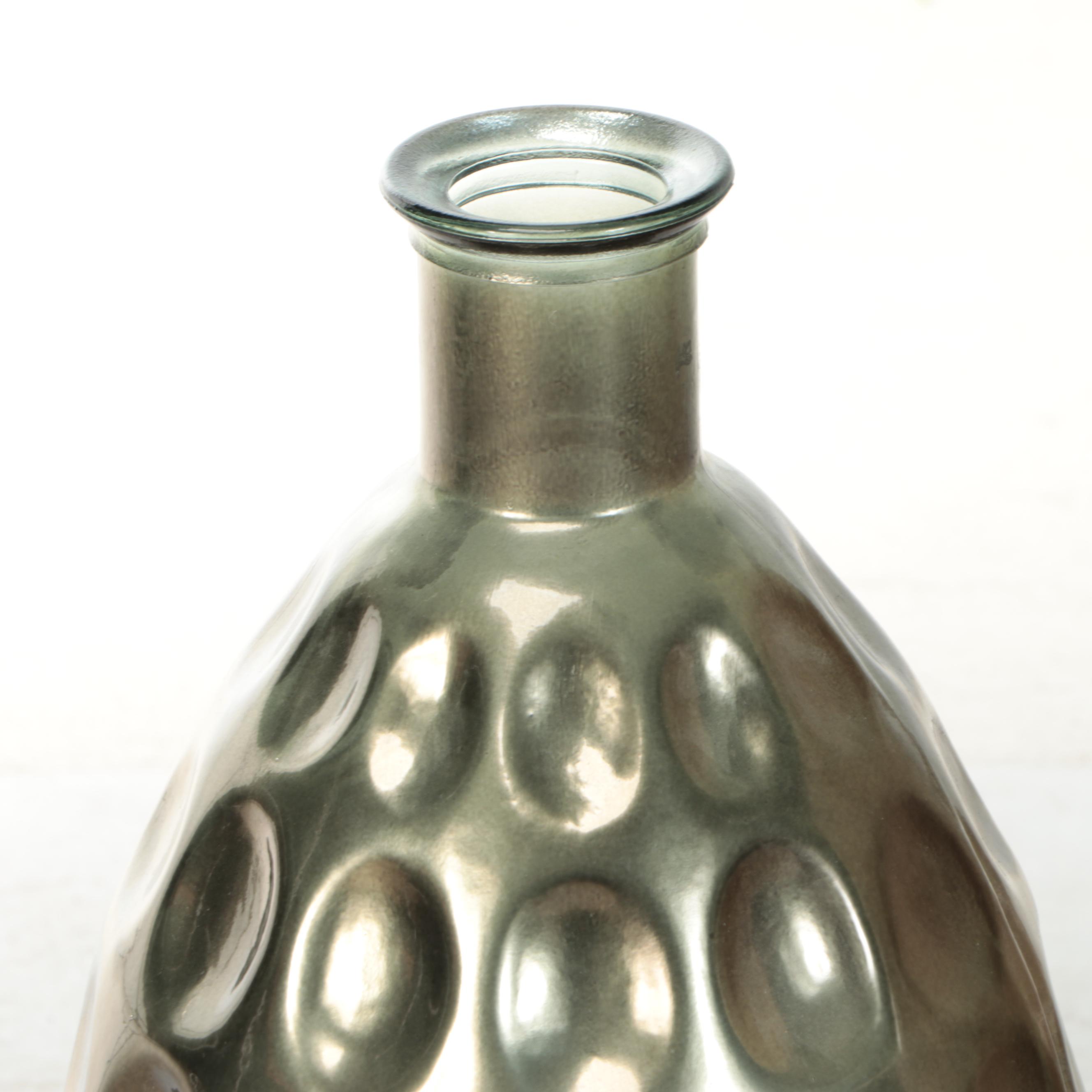 Contemporary Decorative Glass Bottle Shaped Floor Vases