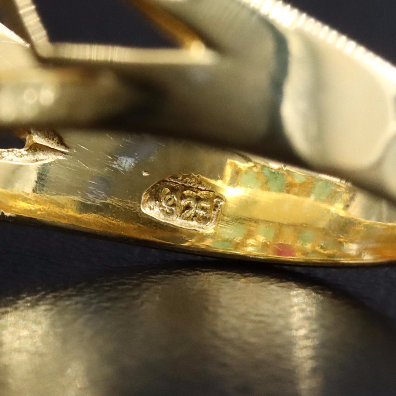 Sterling Ruby and Emerald Floral Cluster Ring