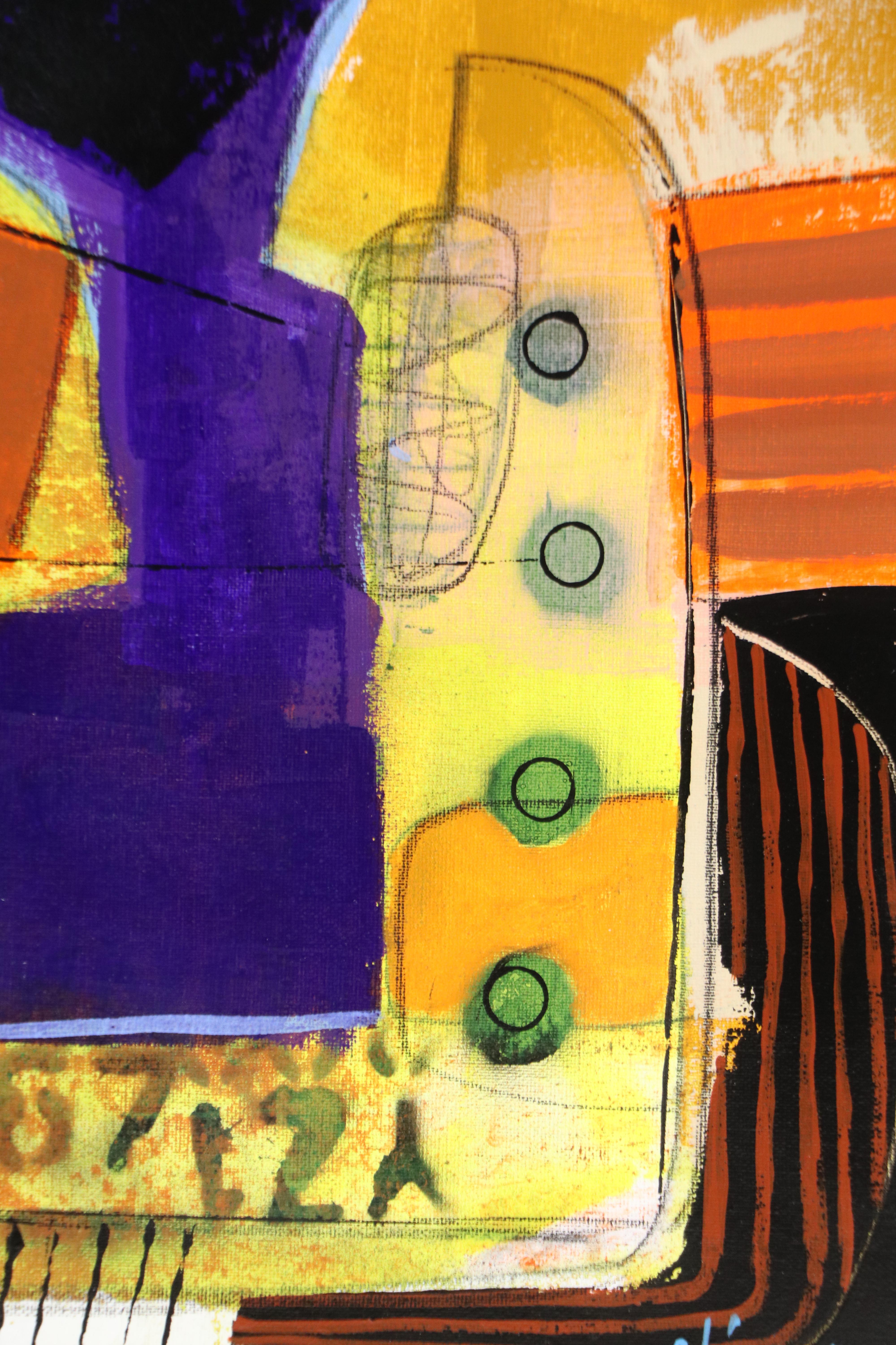 Michel Blázquez Abstract Acrylic Painting, 2025