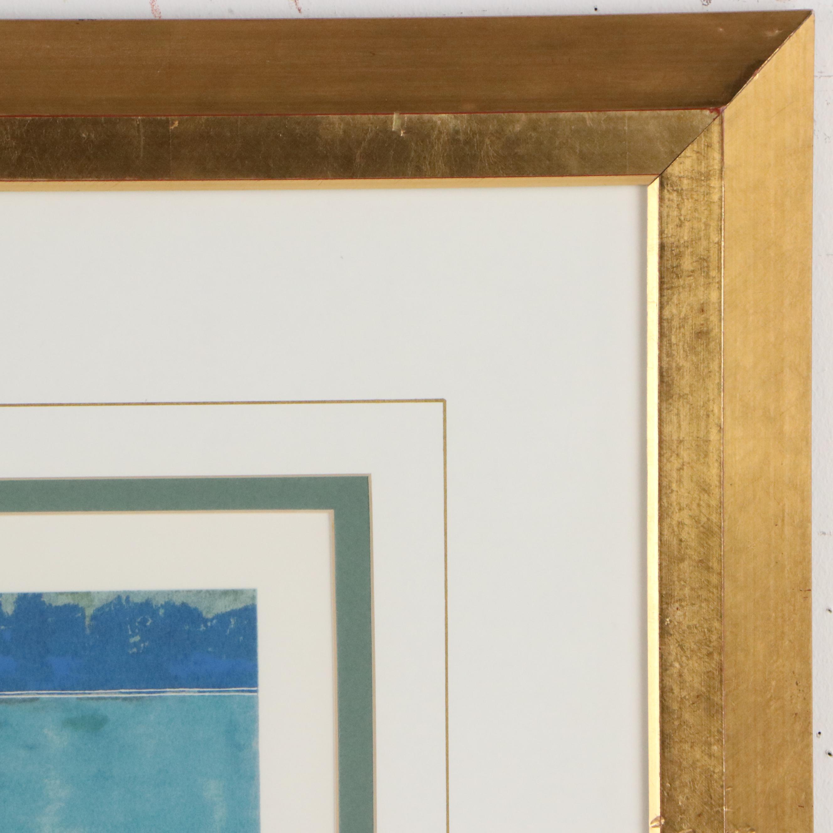 Lu Hong Serigraph "Rhyme of the Sea," 1988