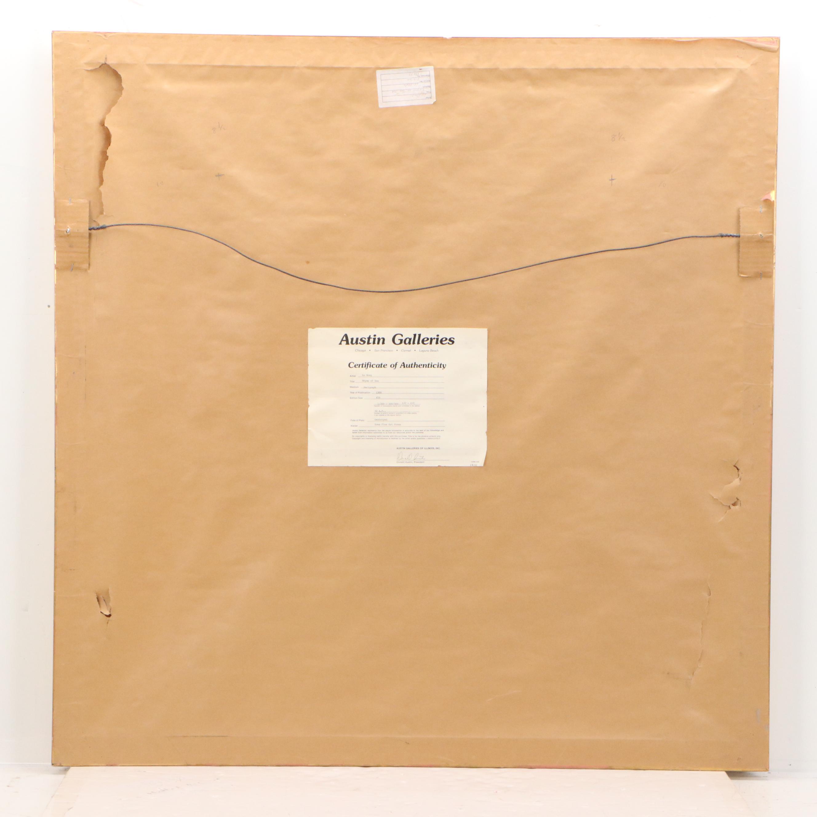 Lu Hong Serigraph "Rhyme of the Sea," 1988