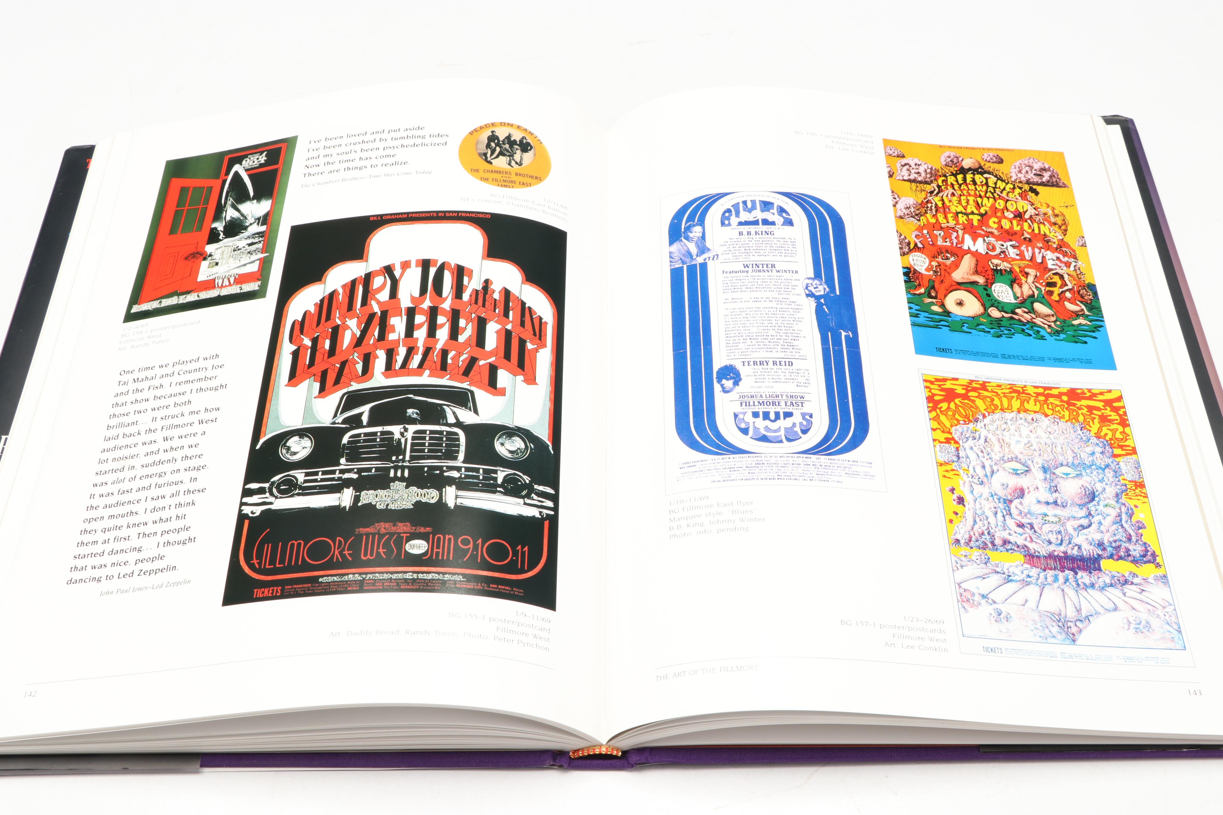 Multi-Signed Limited Edition "The Art of the Fillmore, 1966–1971" by Gayle Lemke