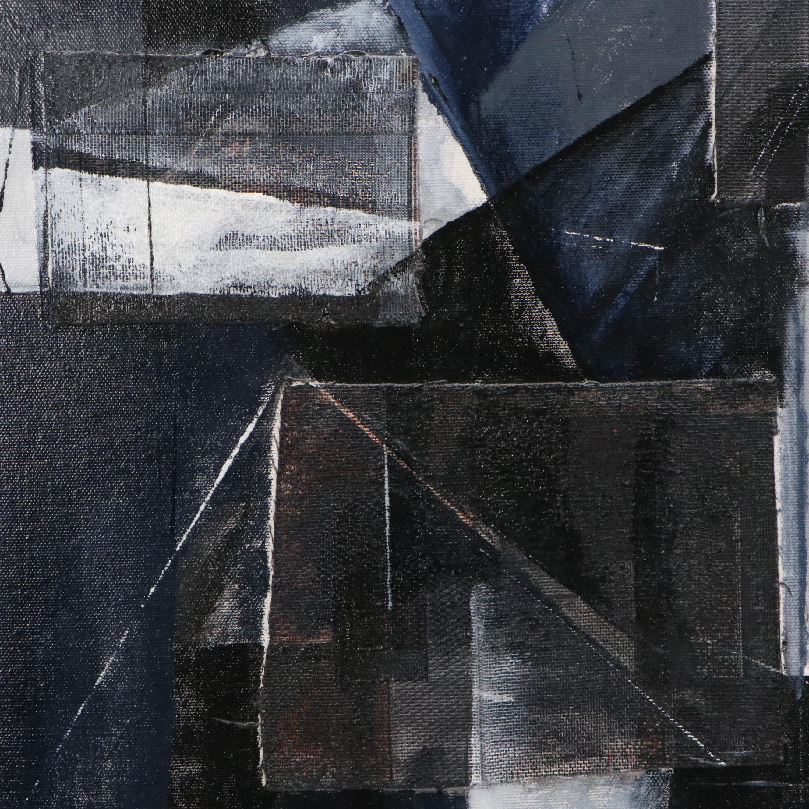 Heather Cuthbert Lutgring Mixed Media Painting "Lunar Moods 2," 21st Century