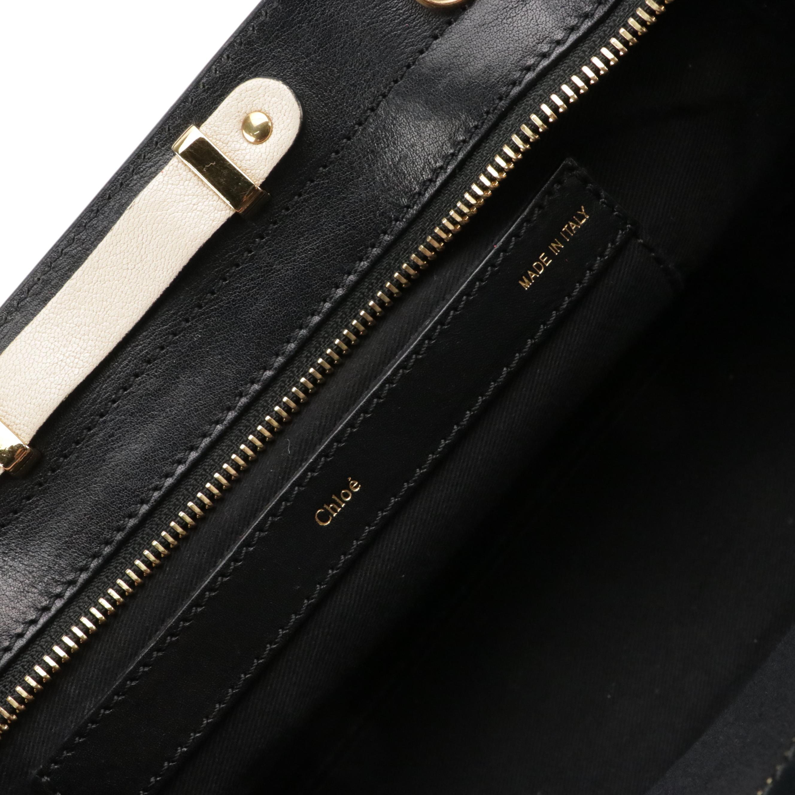 Chloé Little Alice Two-Way Handbag in Bicolor Goatskin and Calfskin Leather