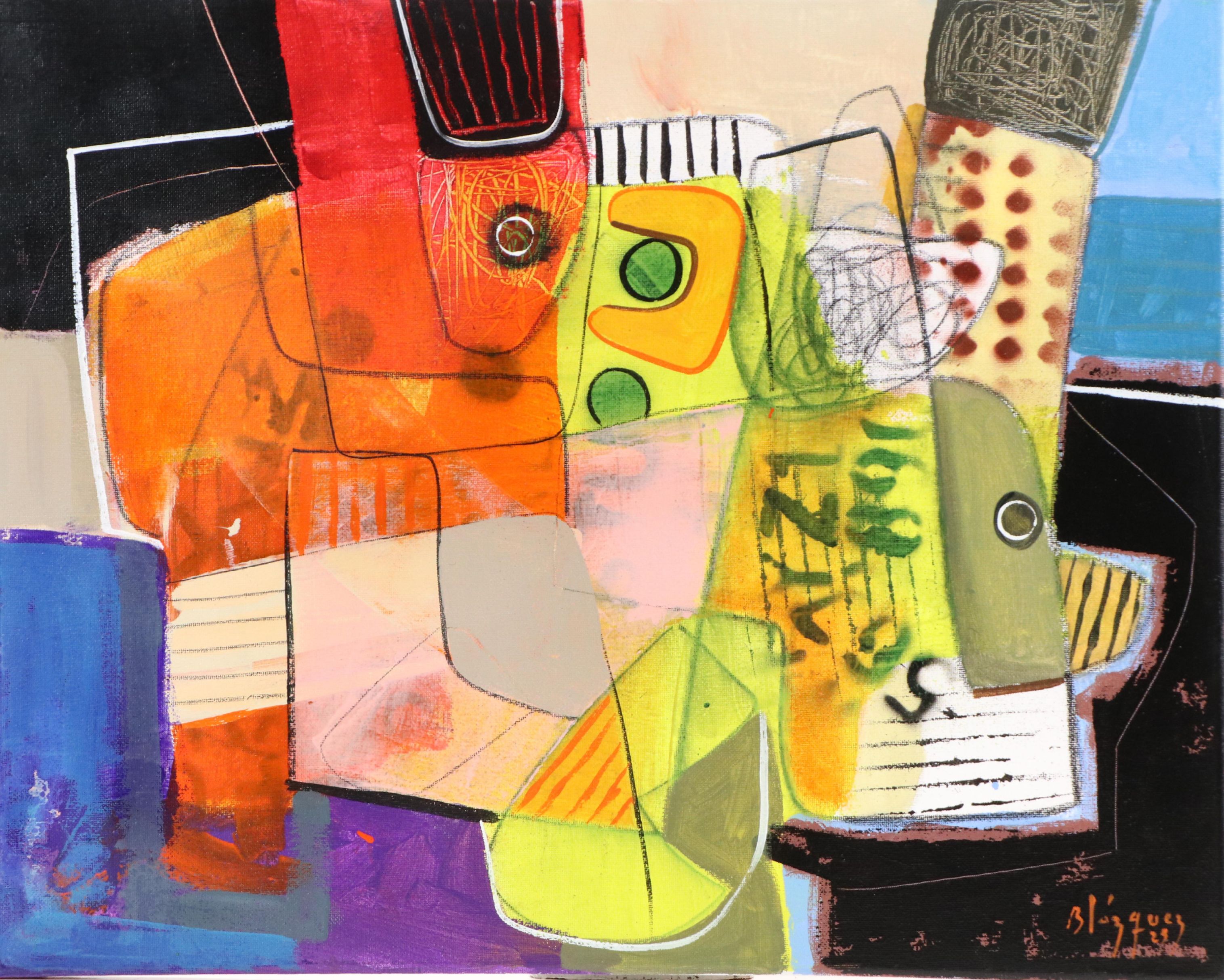 Michel Blázquez Abstract Acrylic Painting, 2025