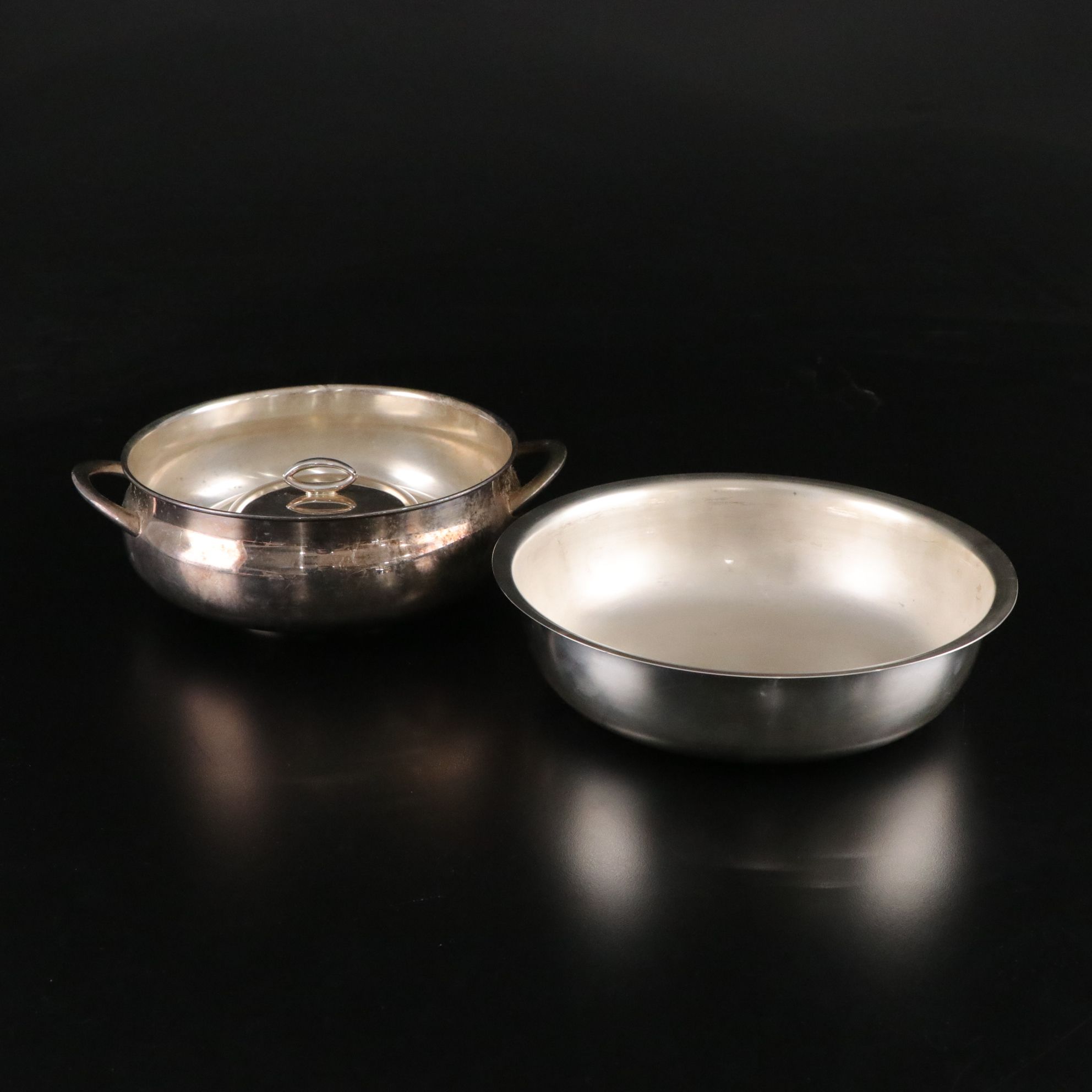 Silver Plate Platters and Serving Bowls