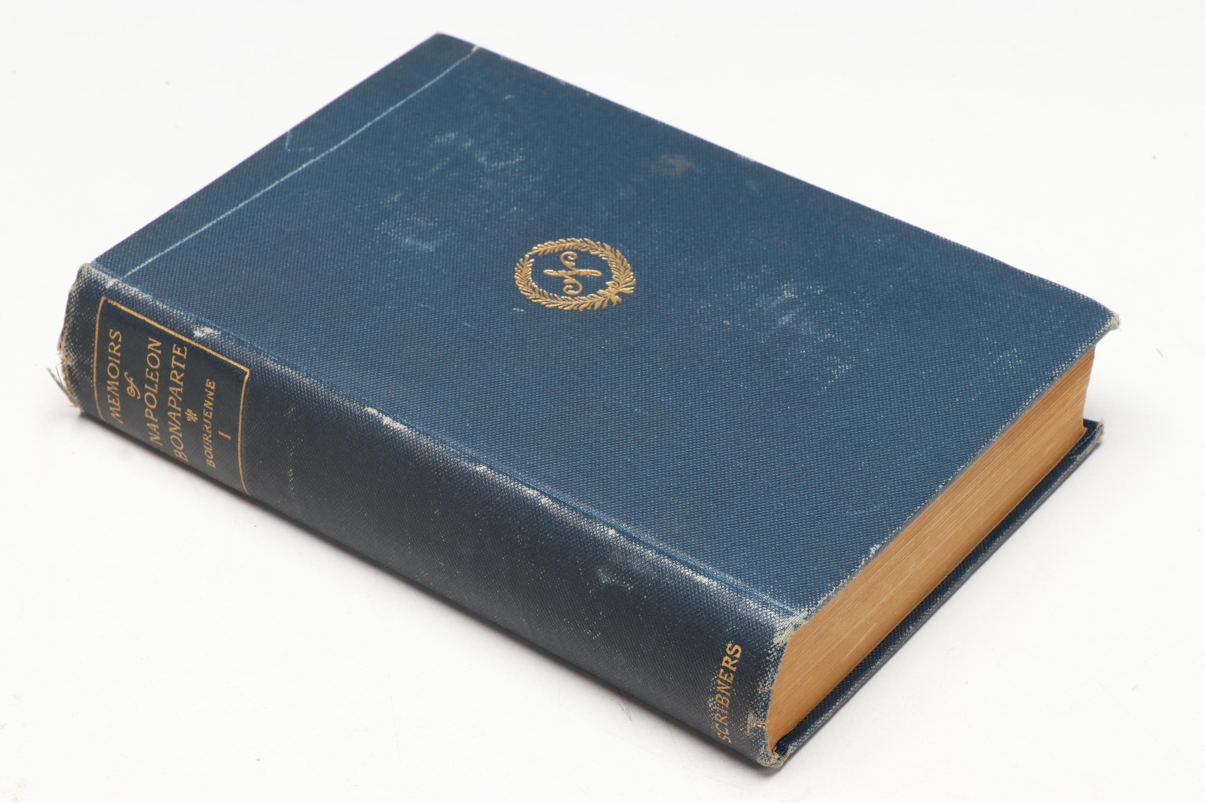 "Memoirs of Napoleon Bonaparte" Four-Volume Set by Louis de Bourrienne, 1892