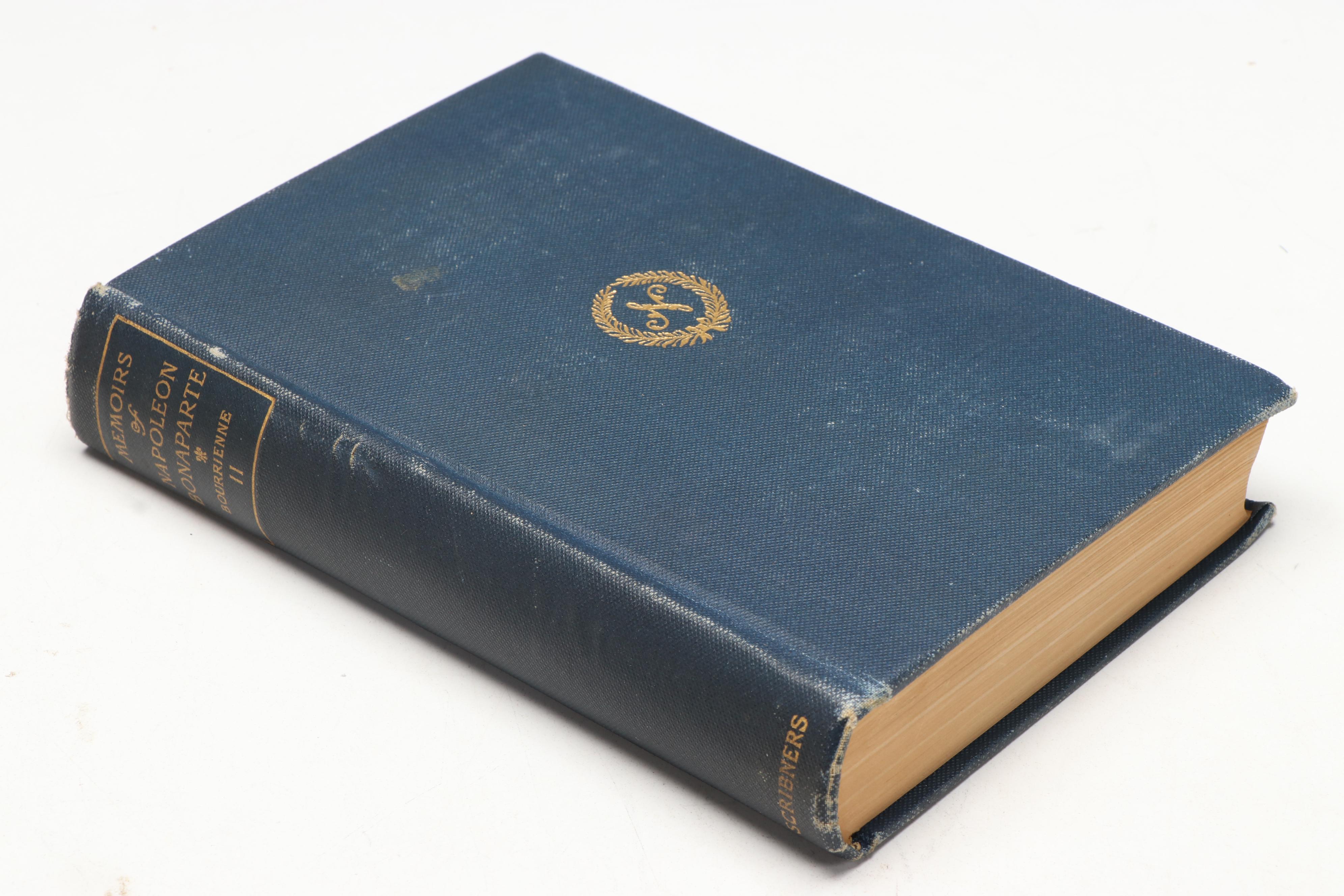 "Memoirs of Napoleon Bonaparte" Four-Volume Set by Louis de Bourrienne, 1892