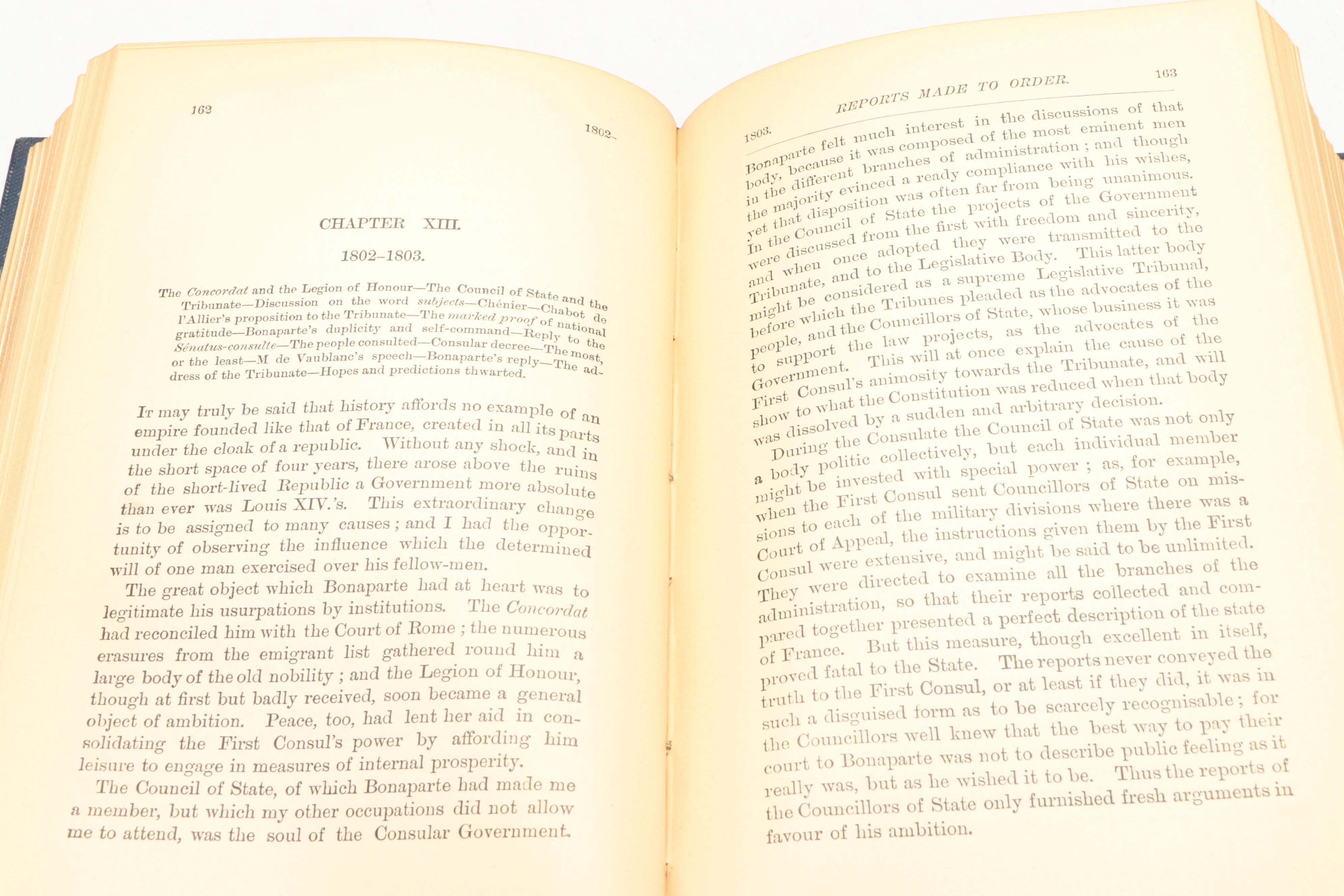 "Memoirs of Napoleon Bonaparte" Four-Volume Set by Louis de Bourrienne, 1892