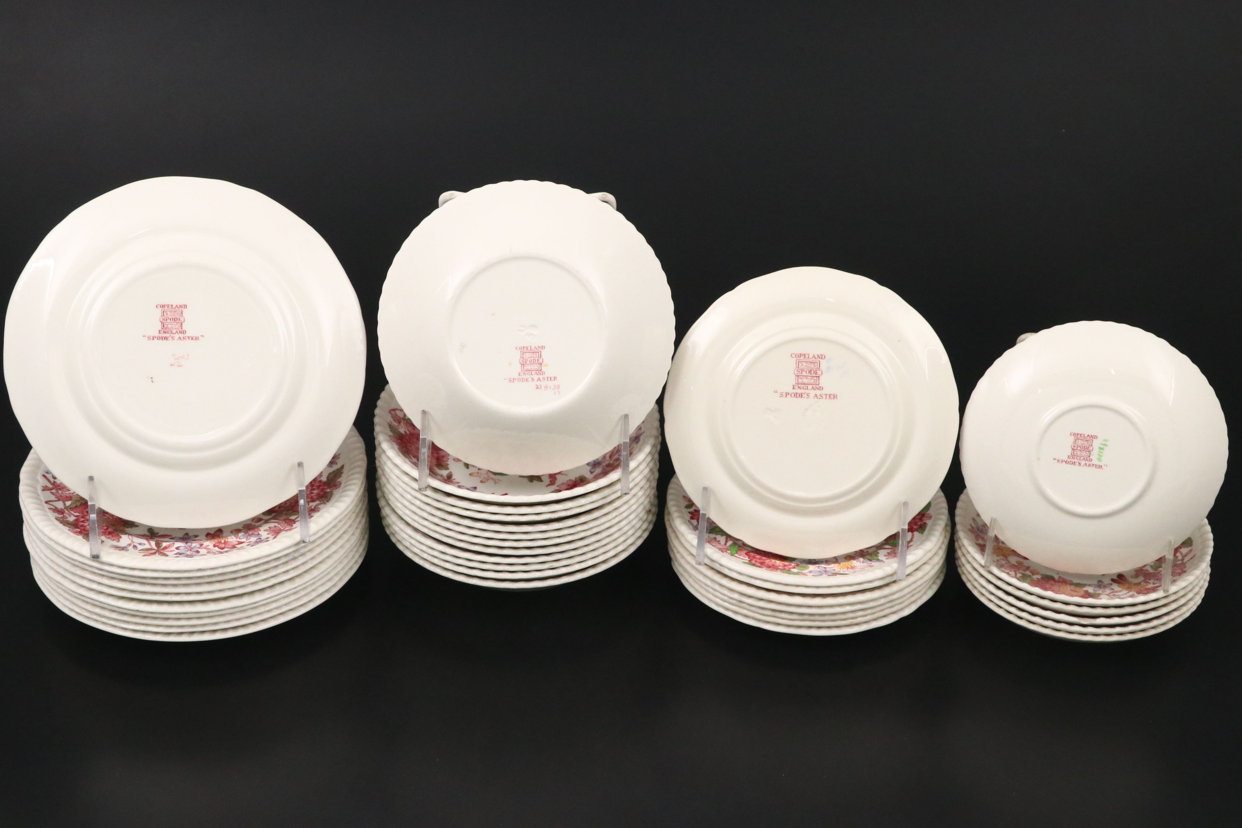 Copeland Spode "Spode's Aster" Dinnerware and Serving Pieces