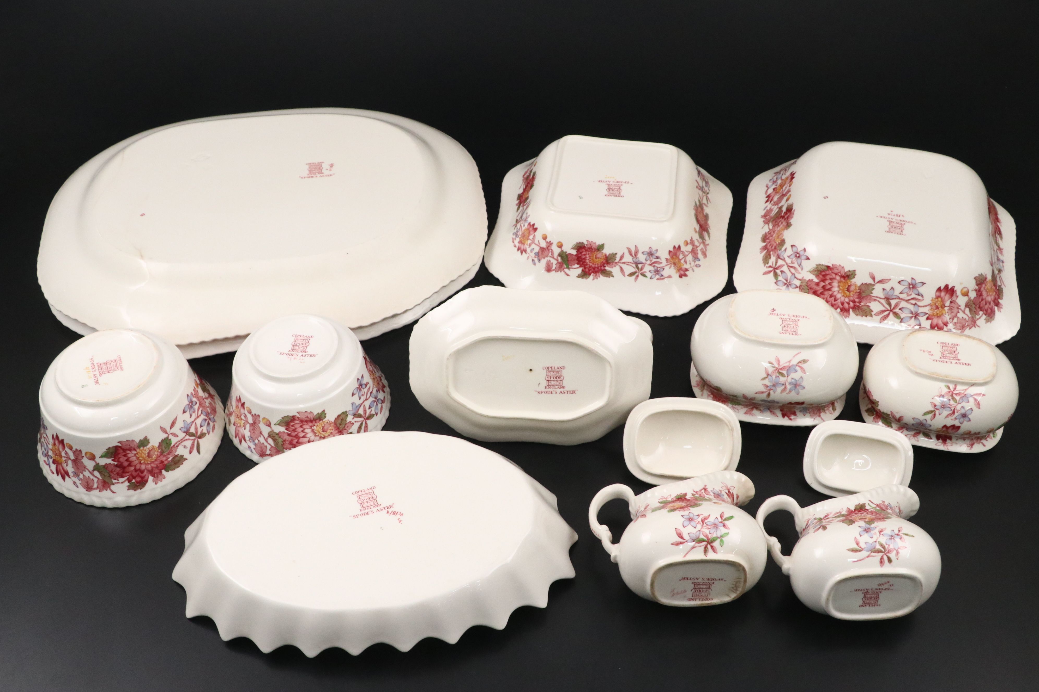 Copeland Spode "Spode's Aster" Dinnerware and Serving Pieces