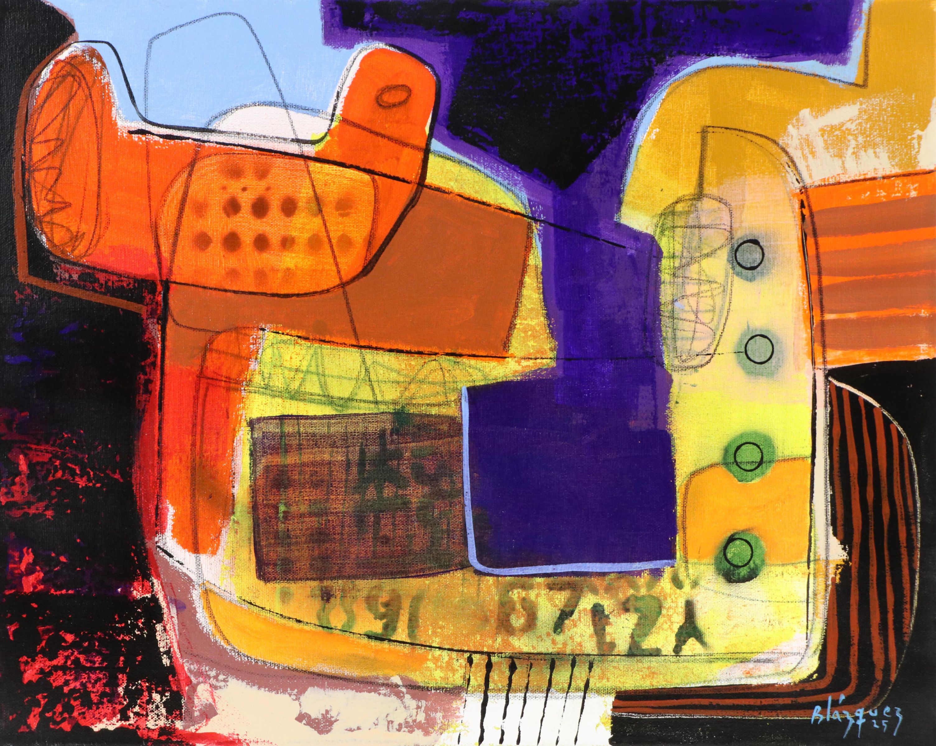 Michel Blázquez Abstract Acrylic Painting, 2025