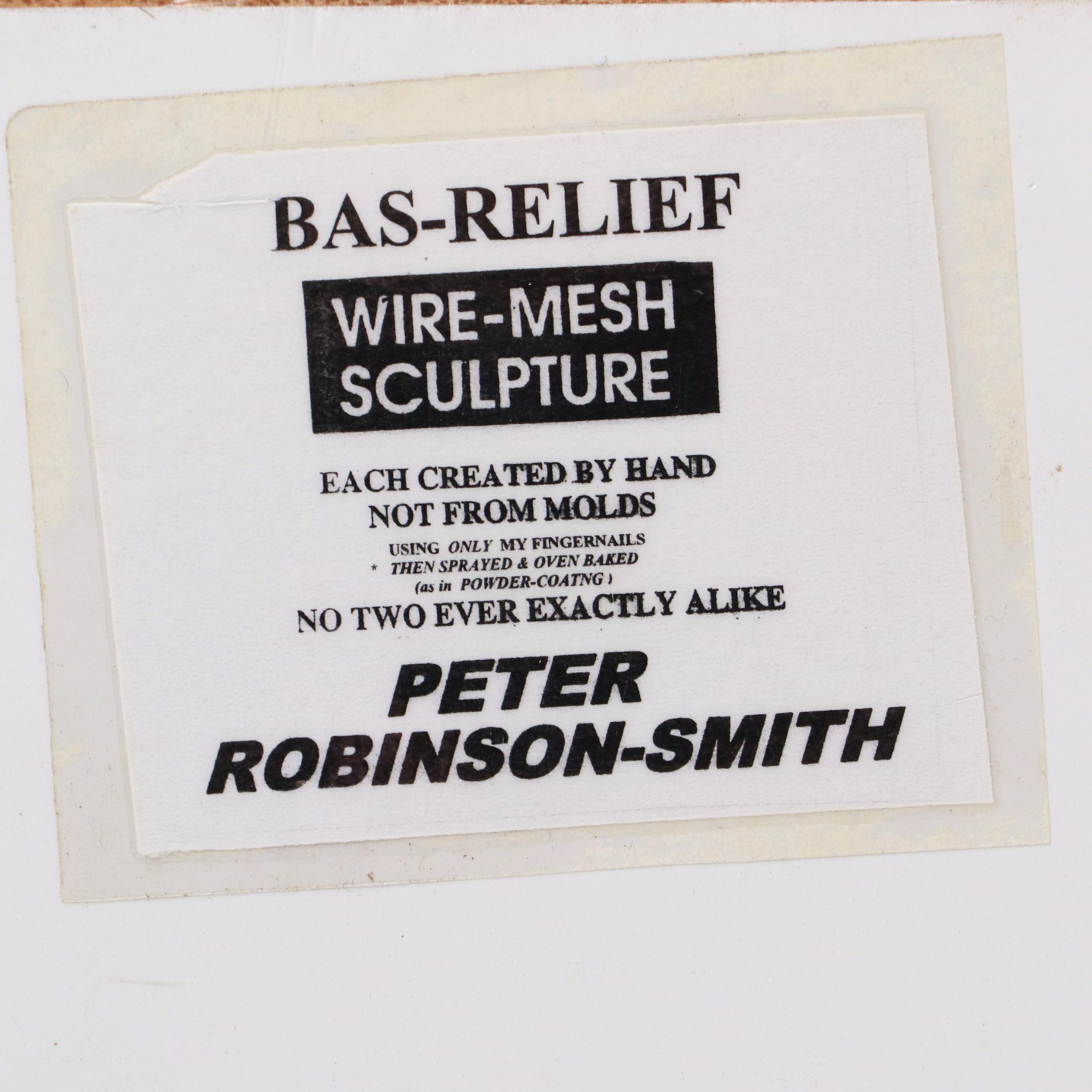 Peter Robinson-Smith Bas-Relief Wire Mesh Wall Panel