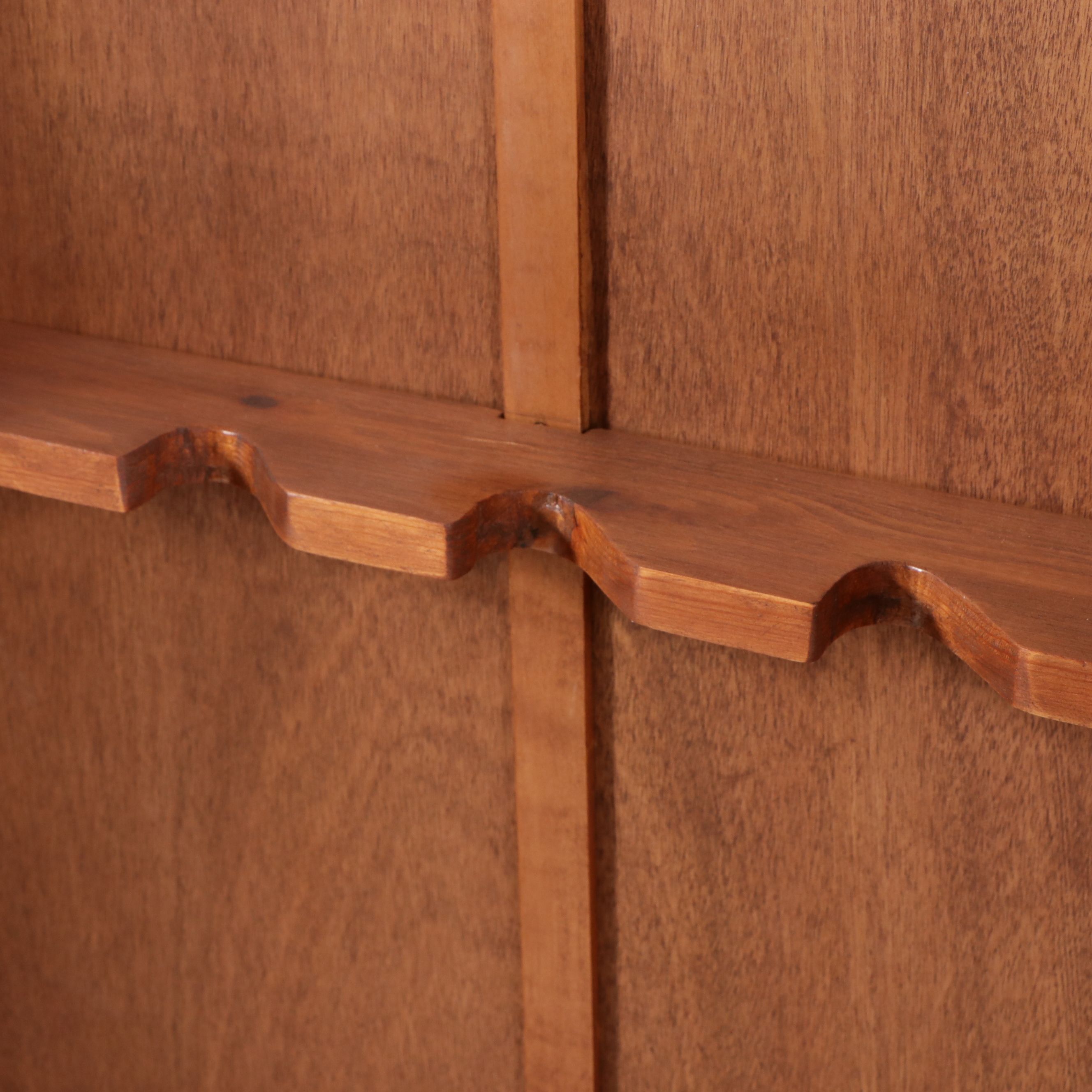 Federal Style Oak Glass Front Gun Cabinet