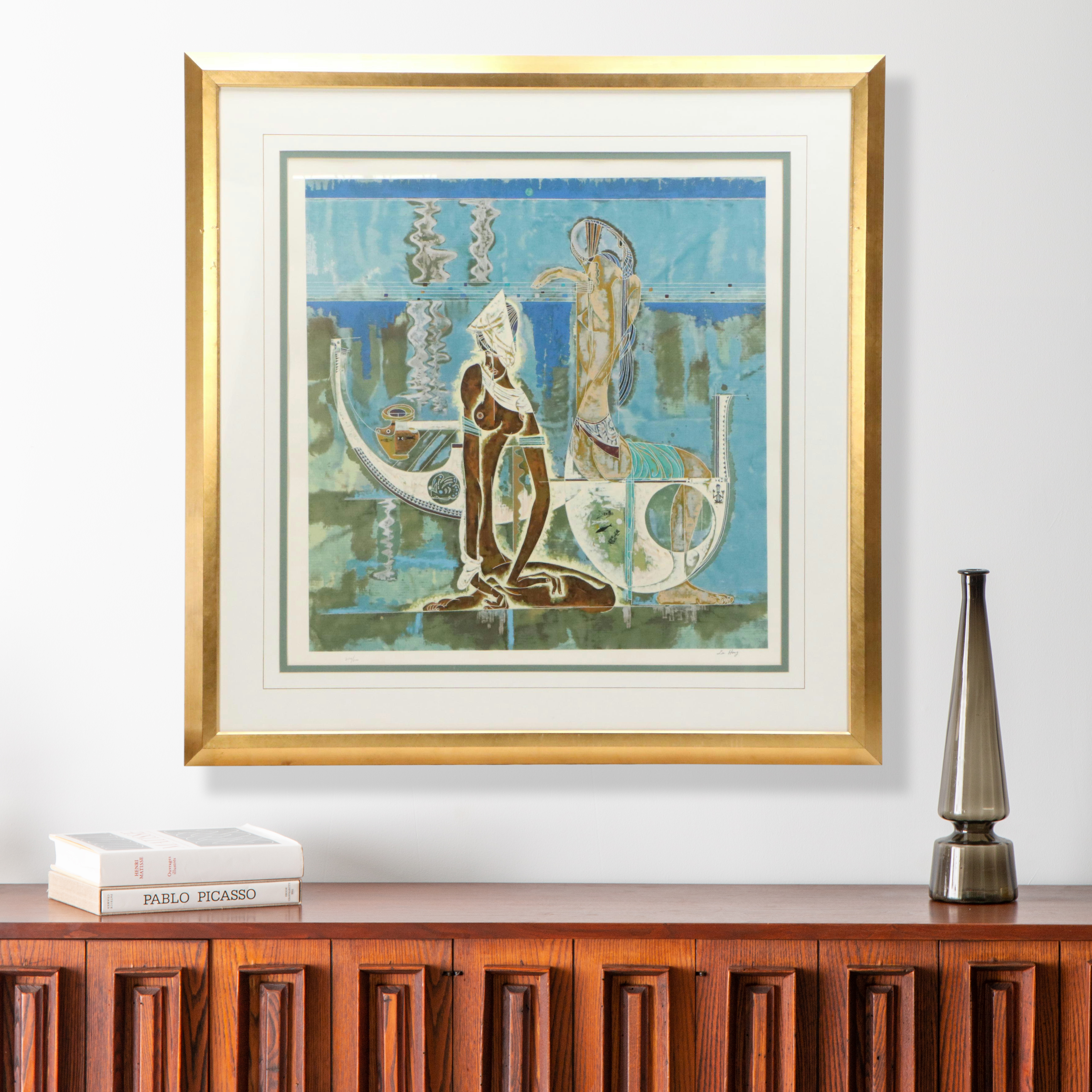 Lu Hong Serigraph "Rhyme of the Sea," 1988