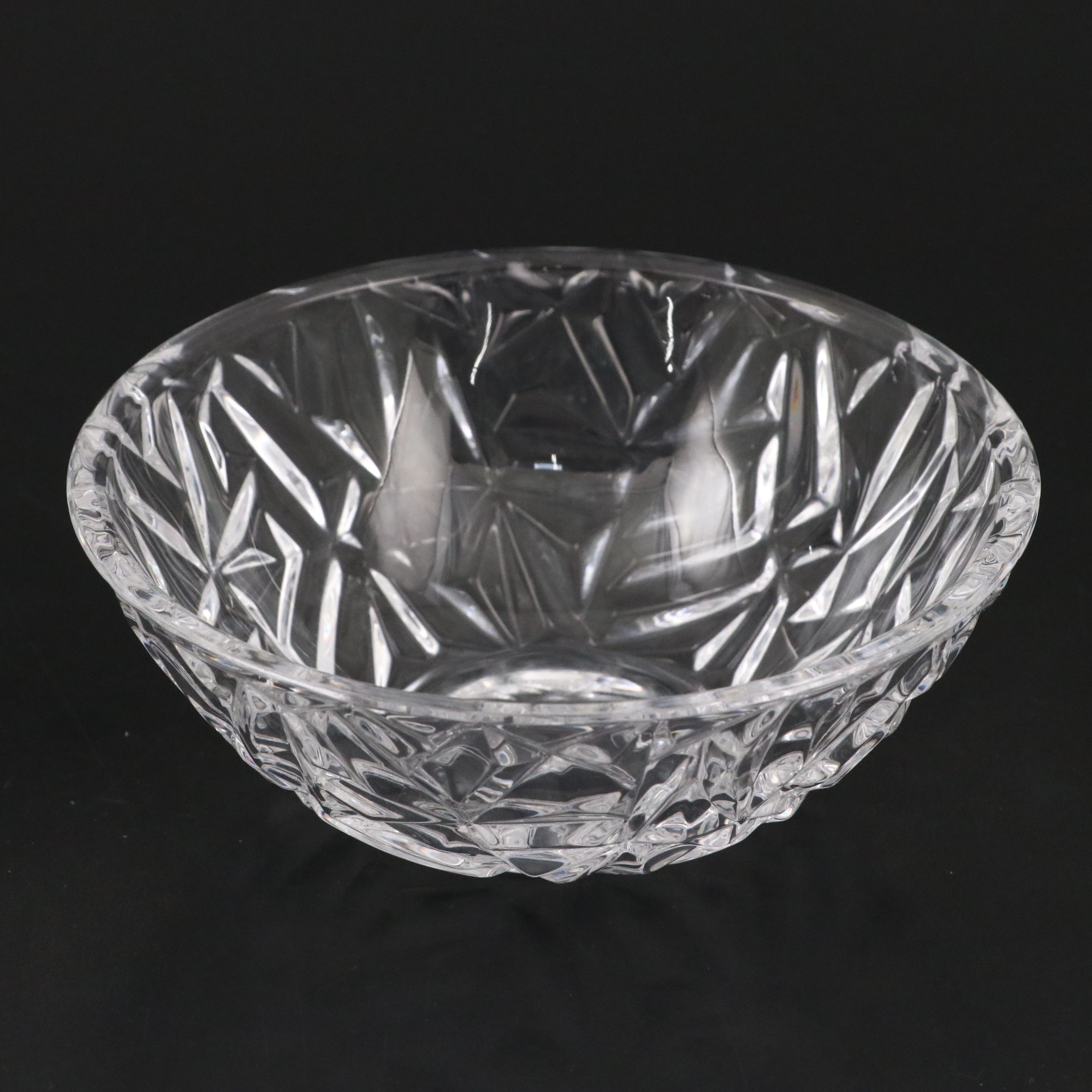 Tiffany & Co. "Rock Cut" Crystal Bowl